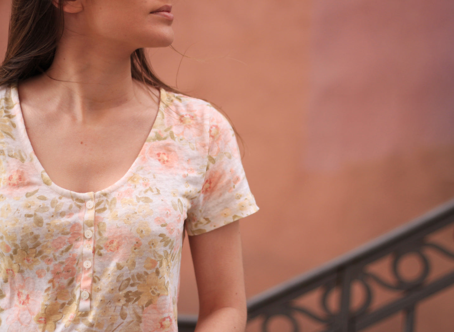 Jersey lin - Imprimé Lison (Coupon)
