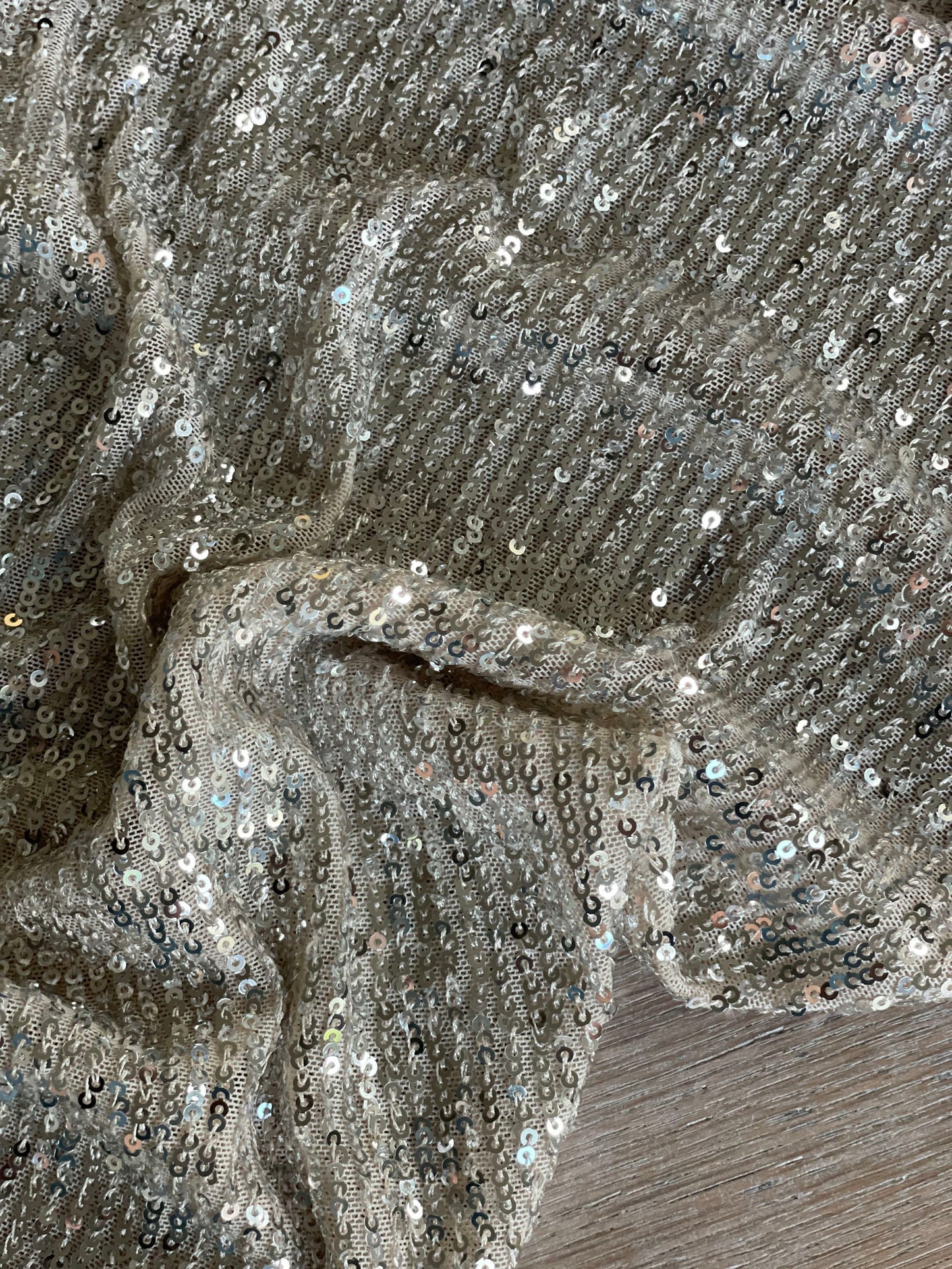 Sequins souple - Nude & Argent