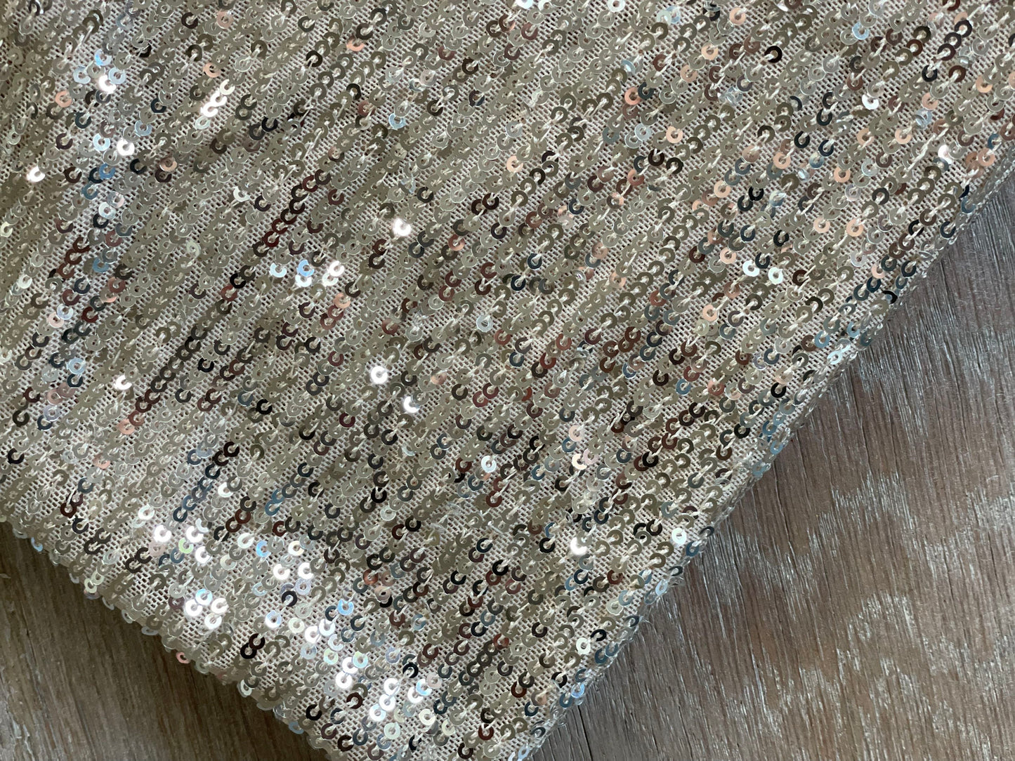 Sequins souple - Nude & Argent