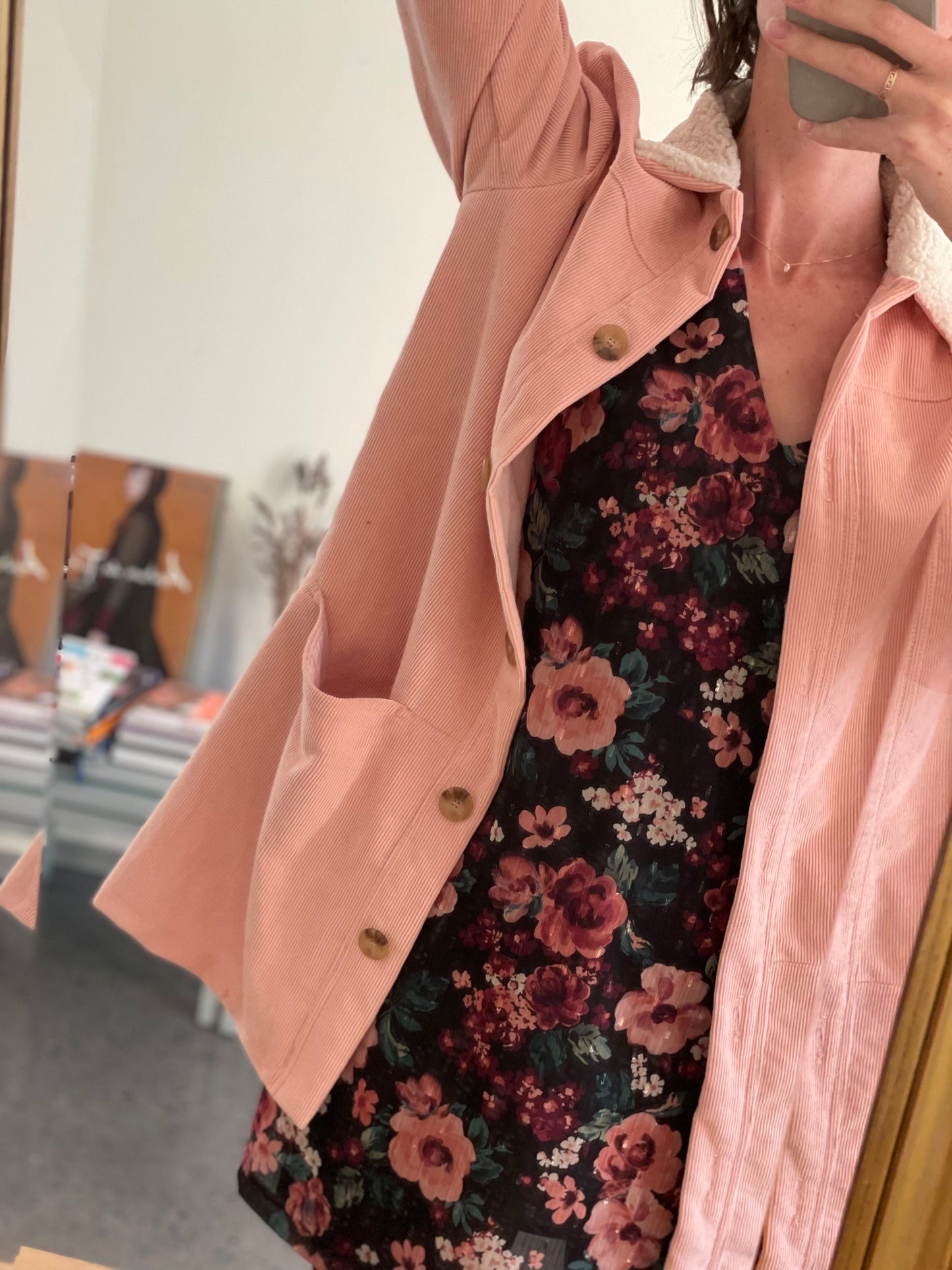 Voile lurex plumetis - Imprimé Camille - Noir & Prune
