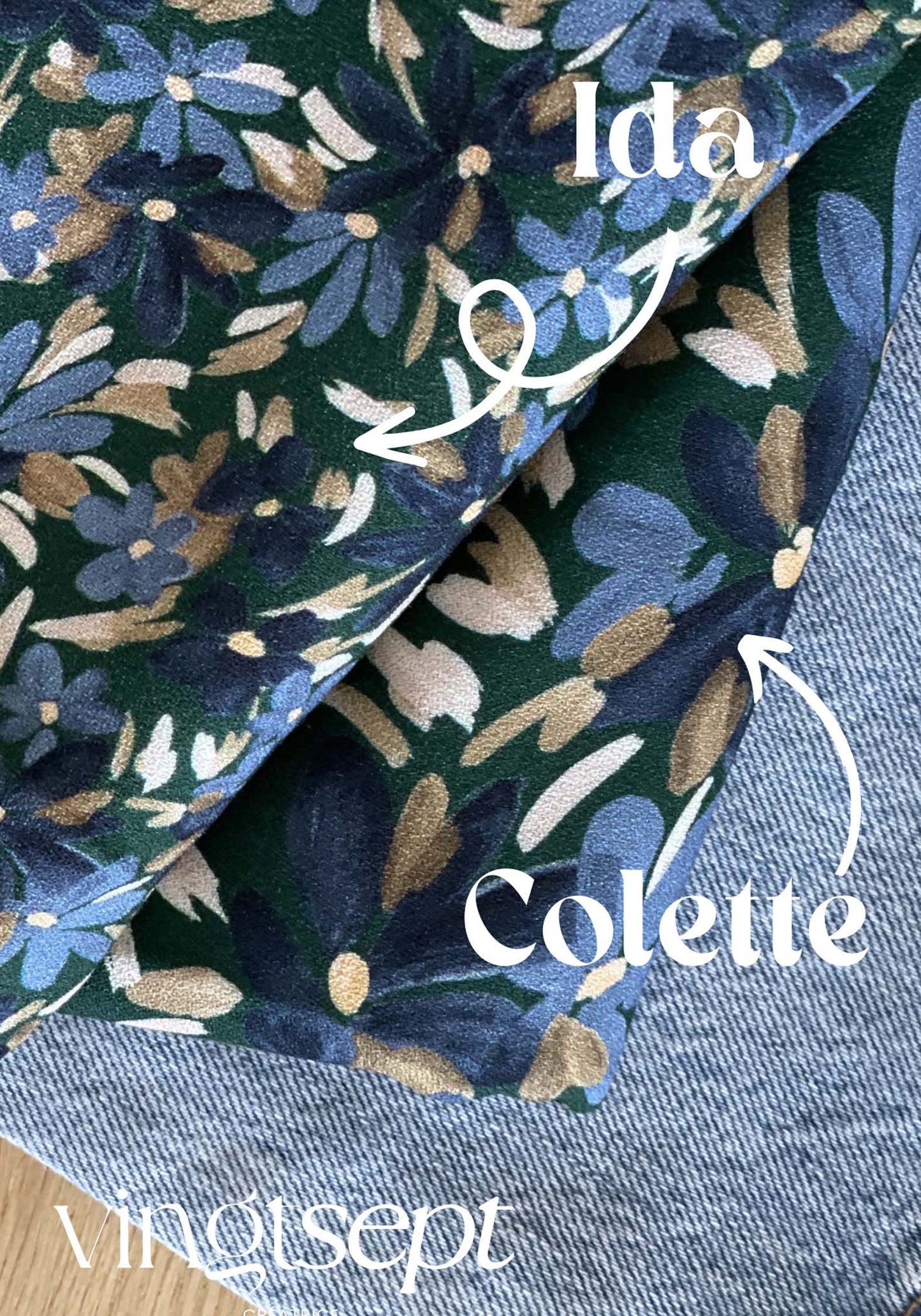 Crêpe Viscose - Imprimé Ida - Forêt