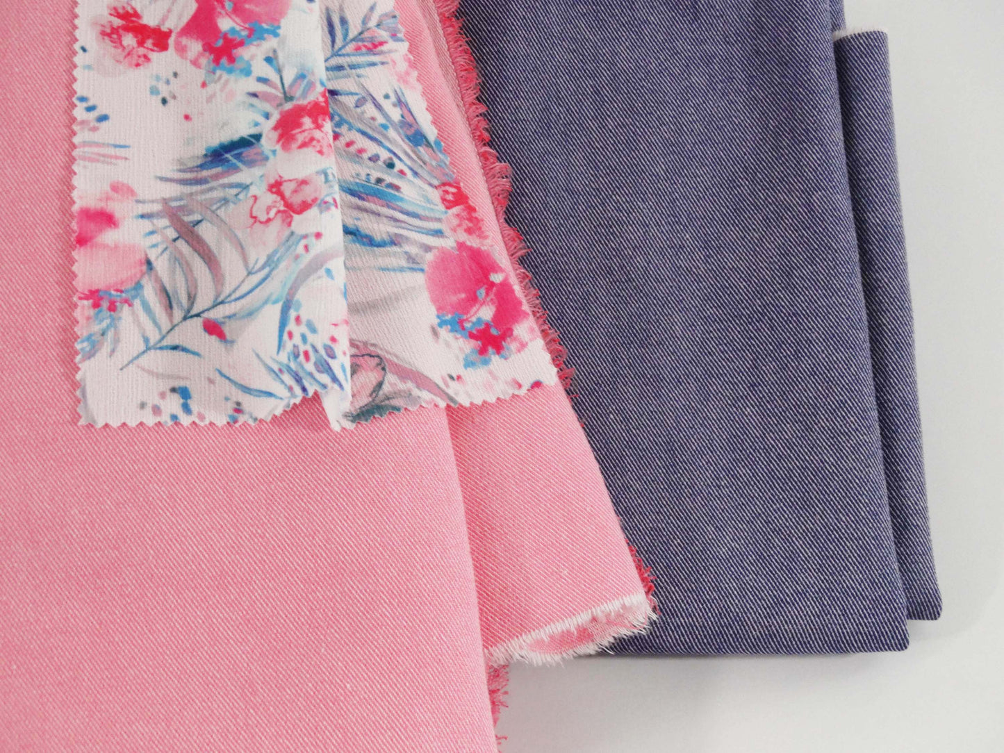 Capsule #Jean Challenge - Sergé Uni - Rose fluo
