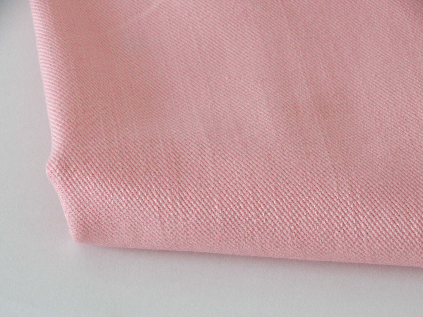 Capsule Denim challenge - Sergé lourd Uni - Rose