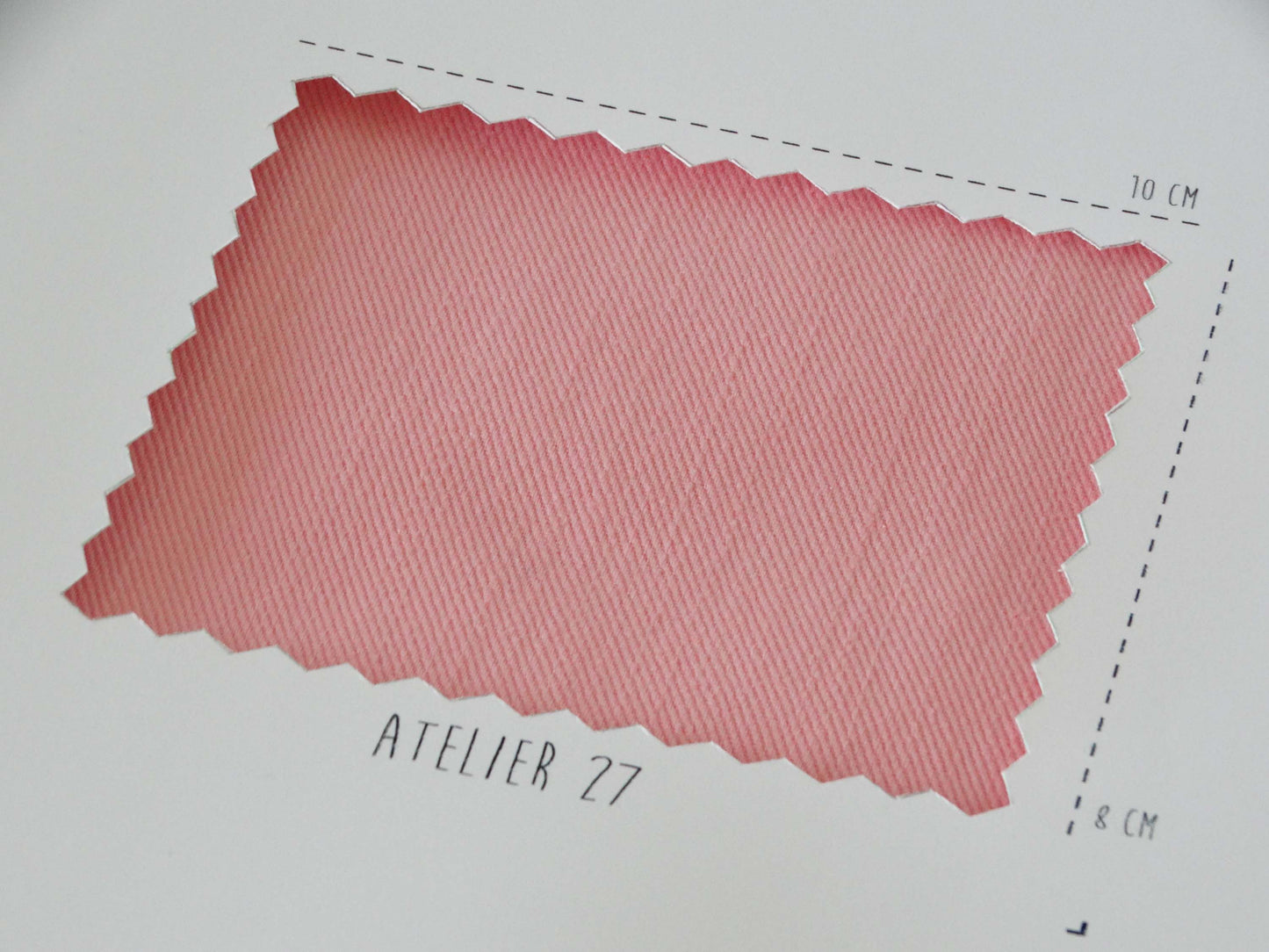 Capsule Denim challenge - Sergé lourd Uni - Rose