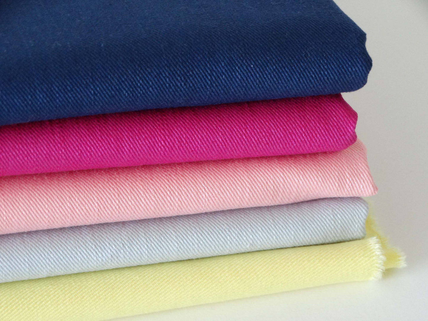 Capsule Denim challenge - Sergé lourd Uni - Rose