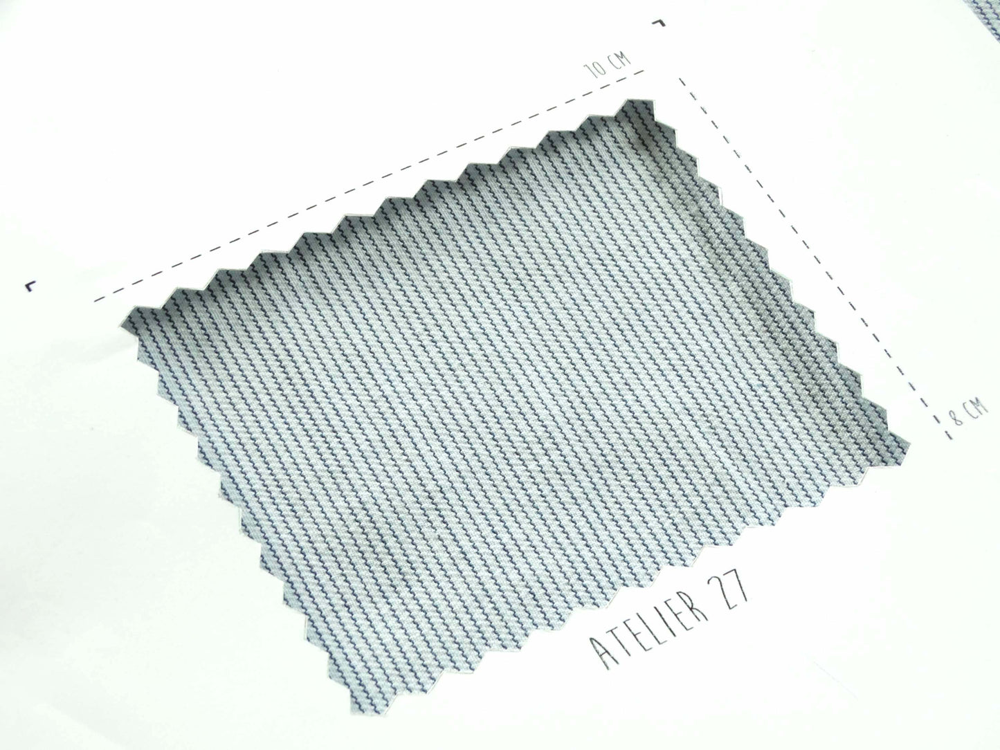 Toile épaisse - Fine rayure - Marine