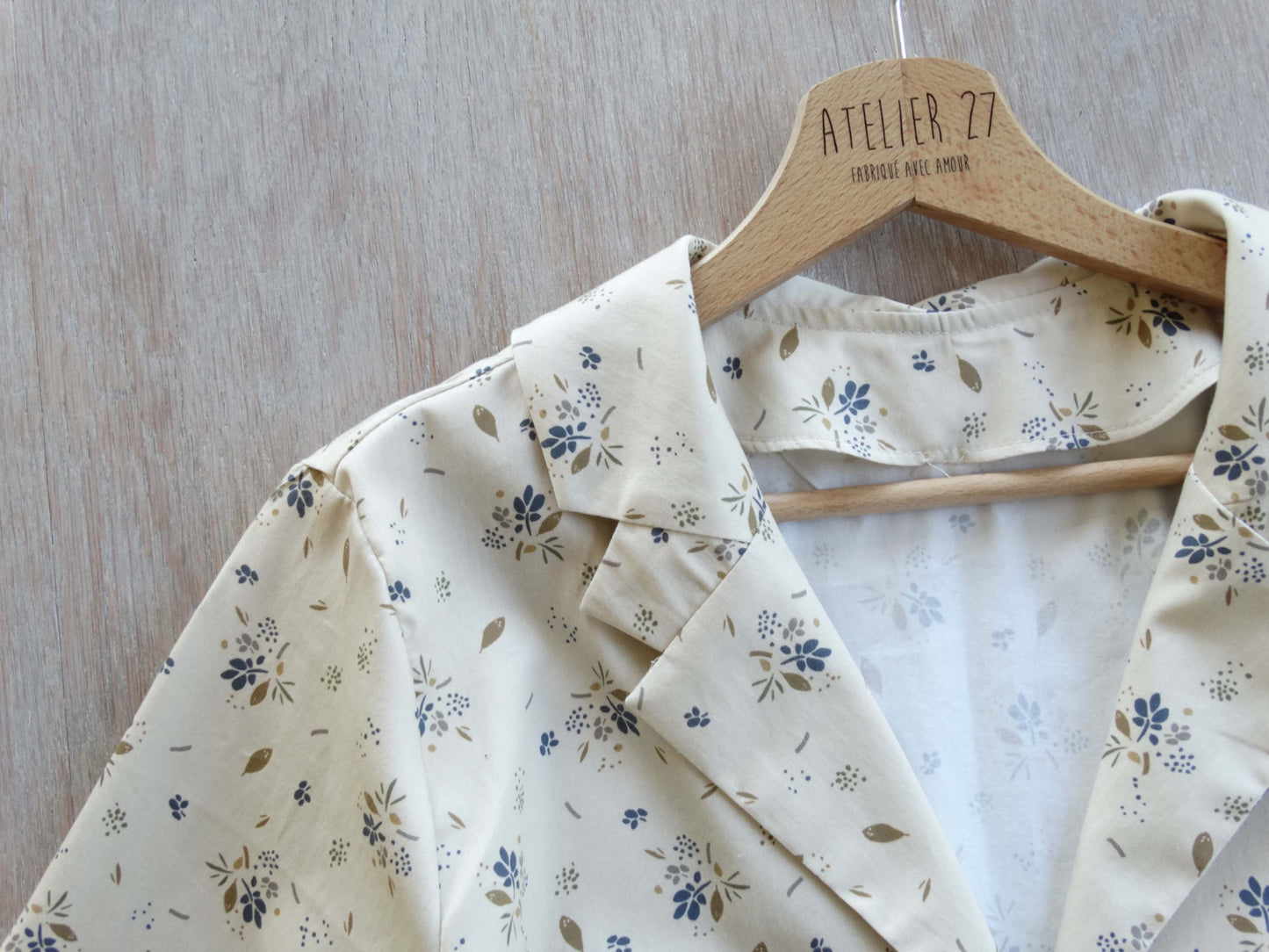 Satin de coton lourd - Imprimé Alboussière - Beige