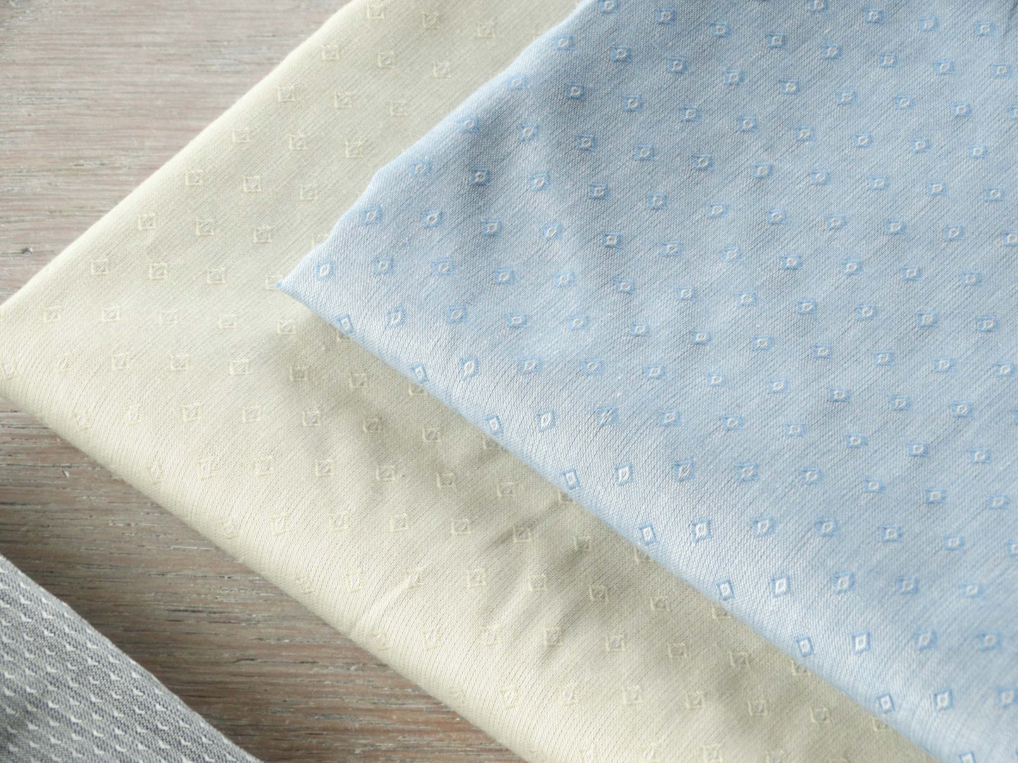 Façonné Coton - Armure cravate - Beige