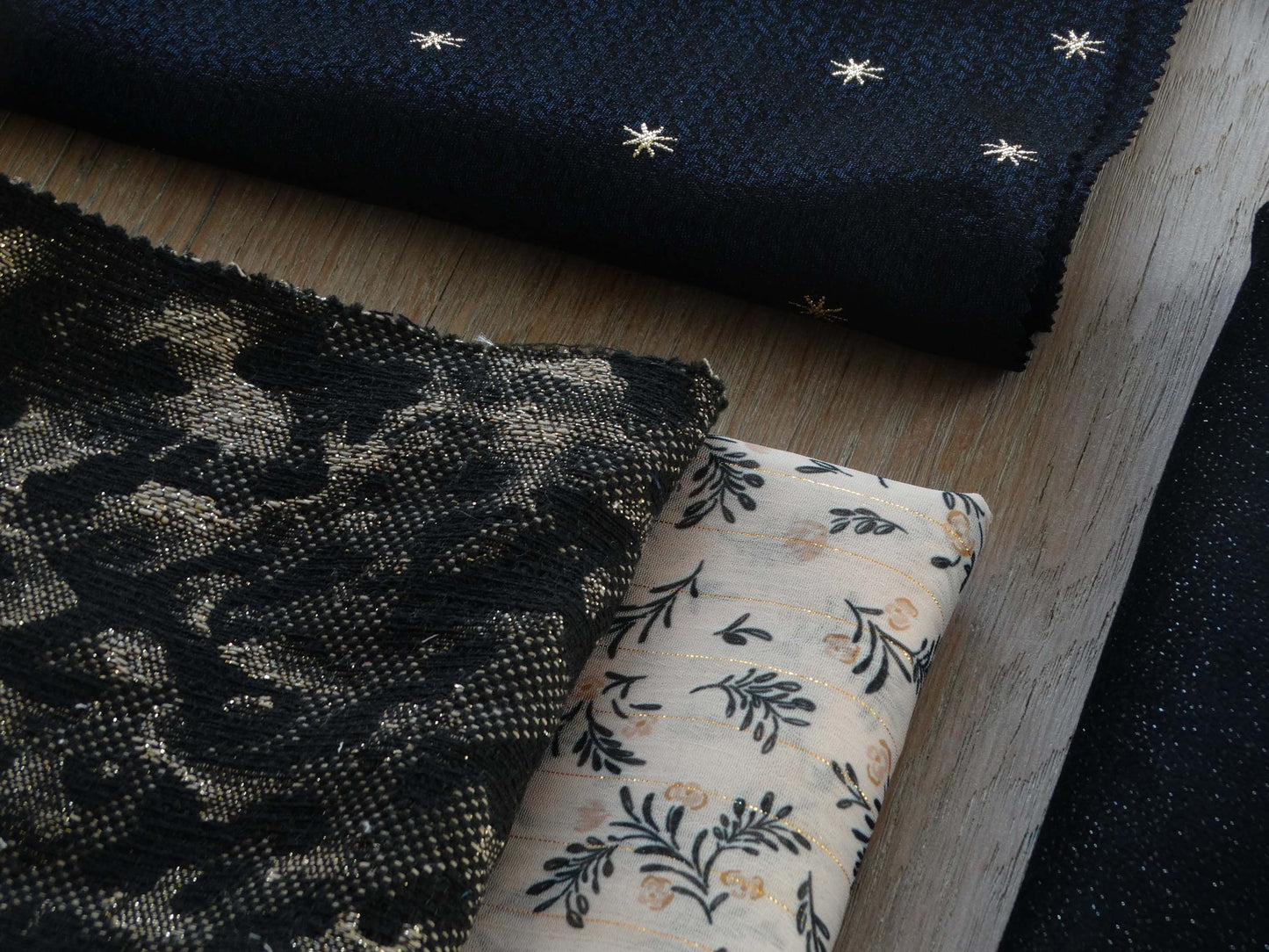Jacquard - Camouflage - Noir et Or