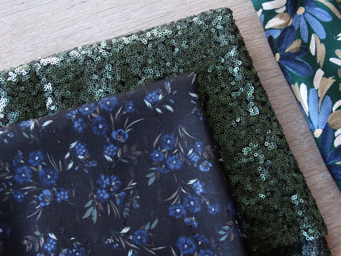 Sequins - Vert Lichen - Uni mat
