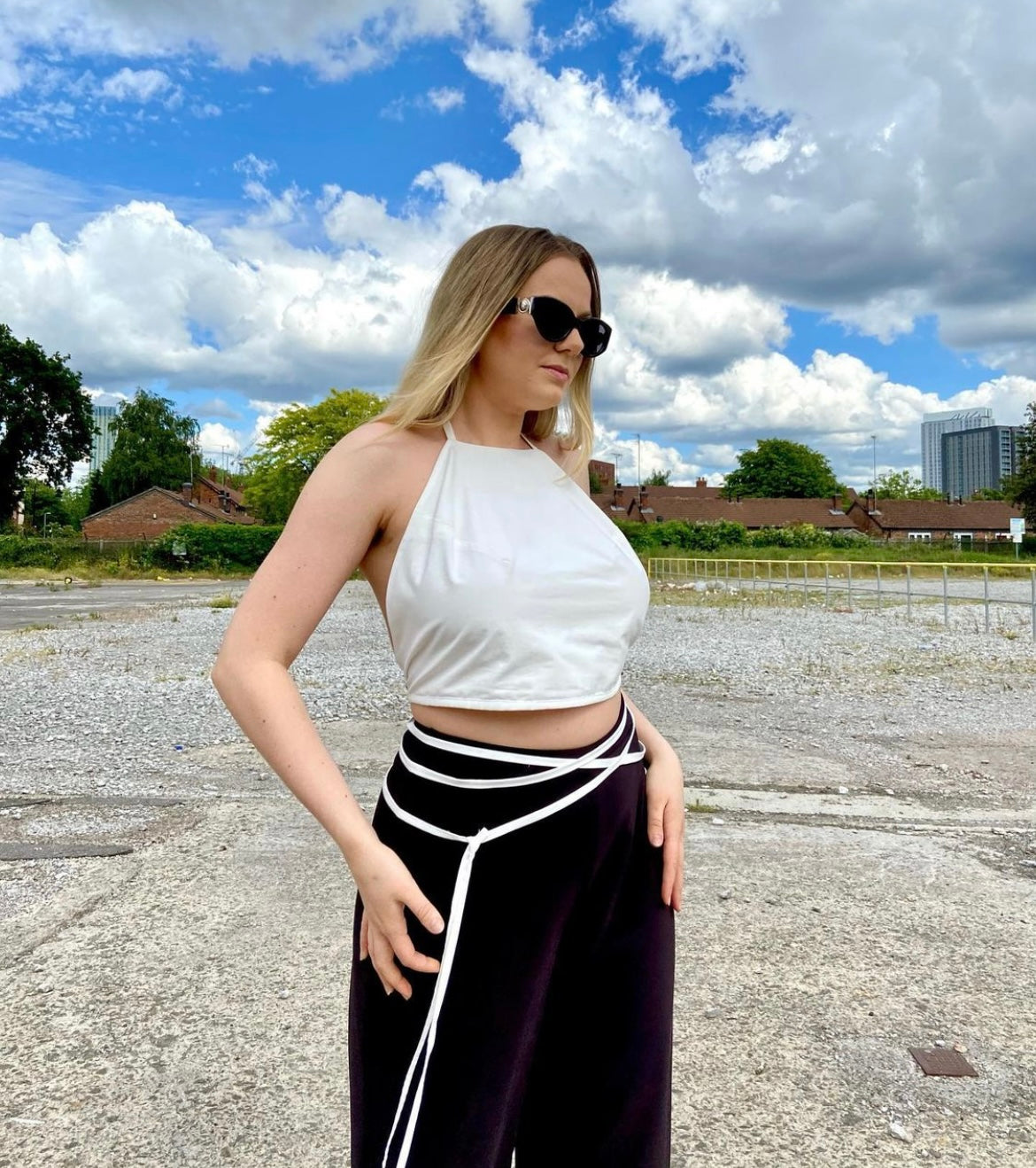 Le crop top en popeline avec @elisesew_