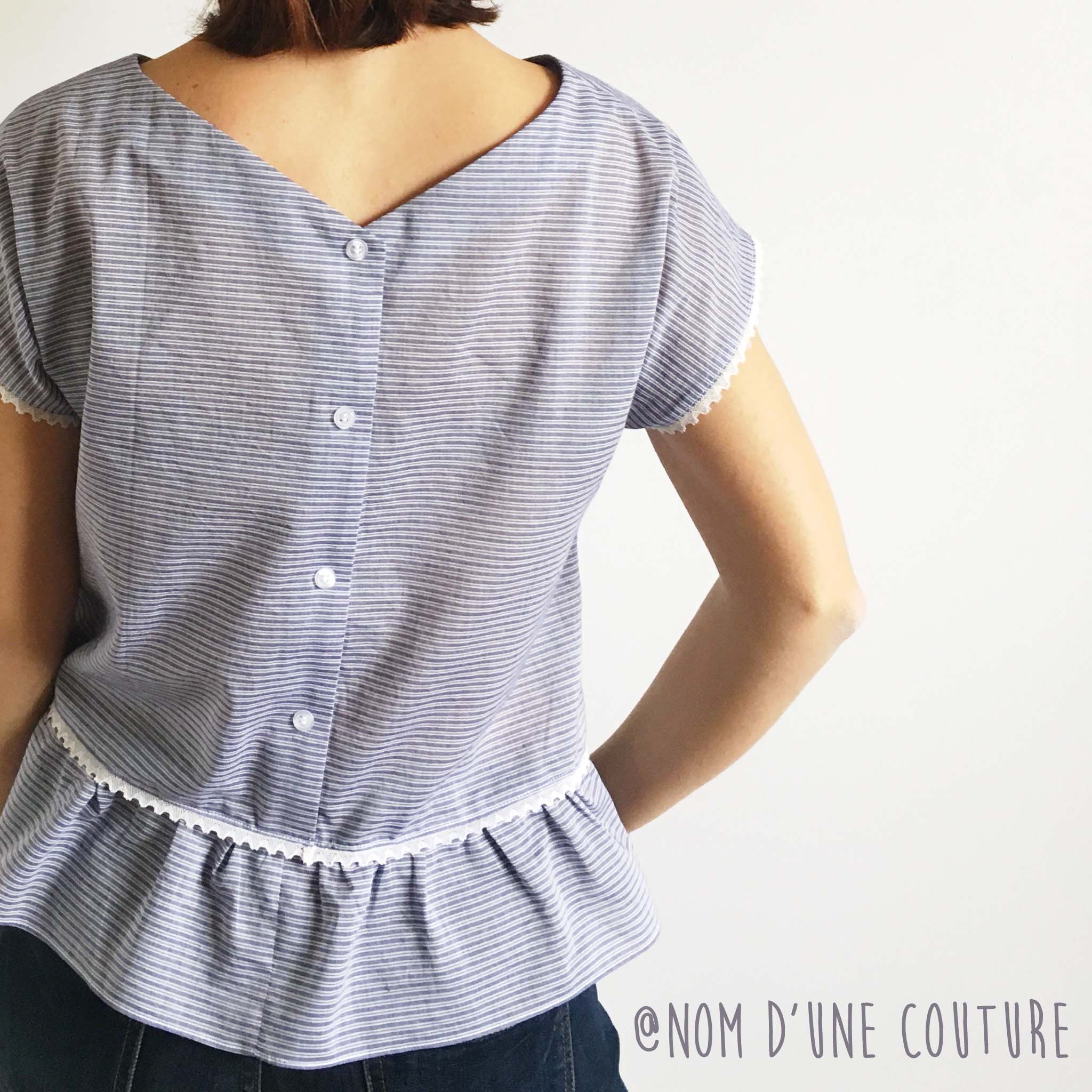 La chemise à rayure bleue par @Nomdunecouture