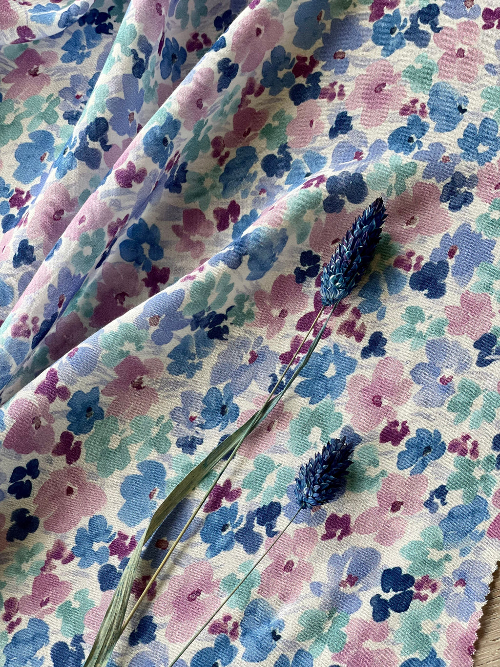 Moroccan Viscose Crepe - Flora Print