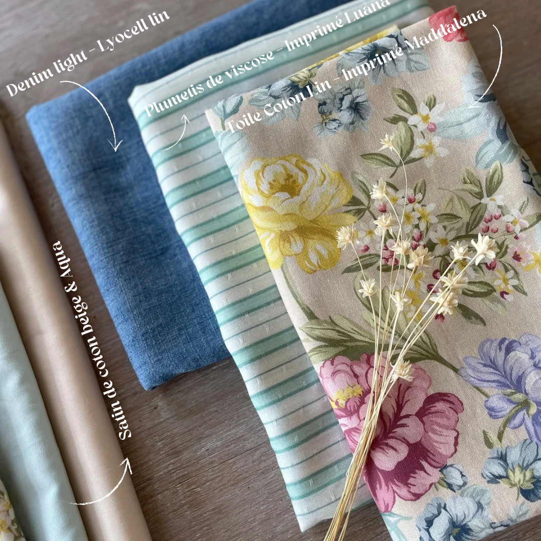 Cotton Linen Canvas - Maddalena Print