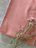 Raw cotton linen canvas - Plain - Terracotta