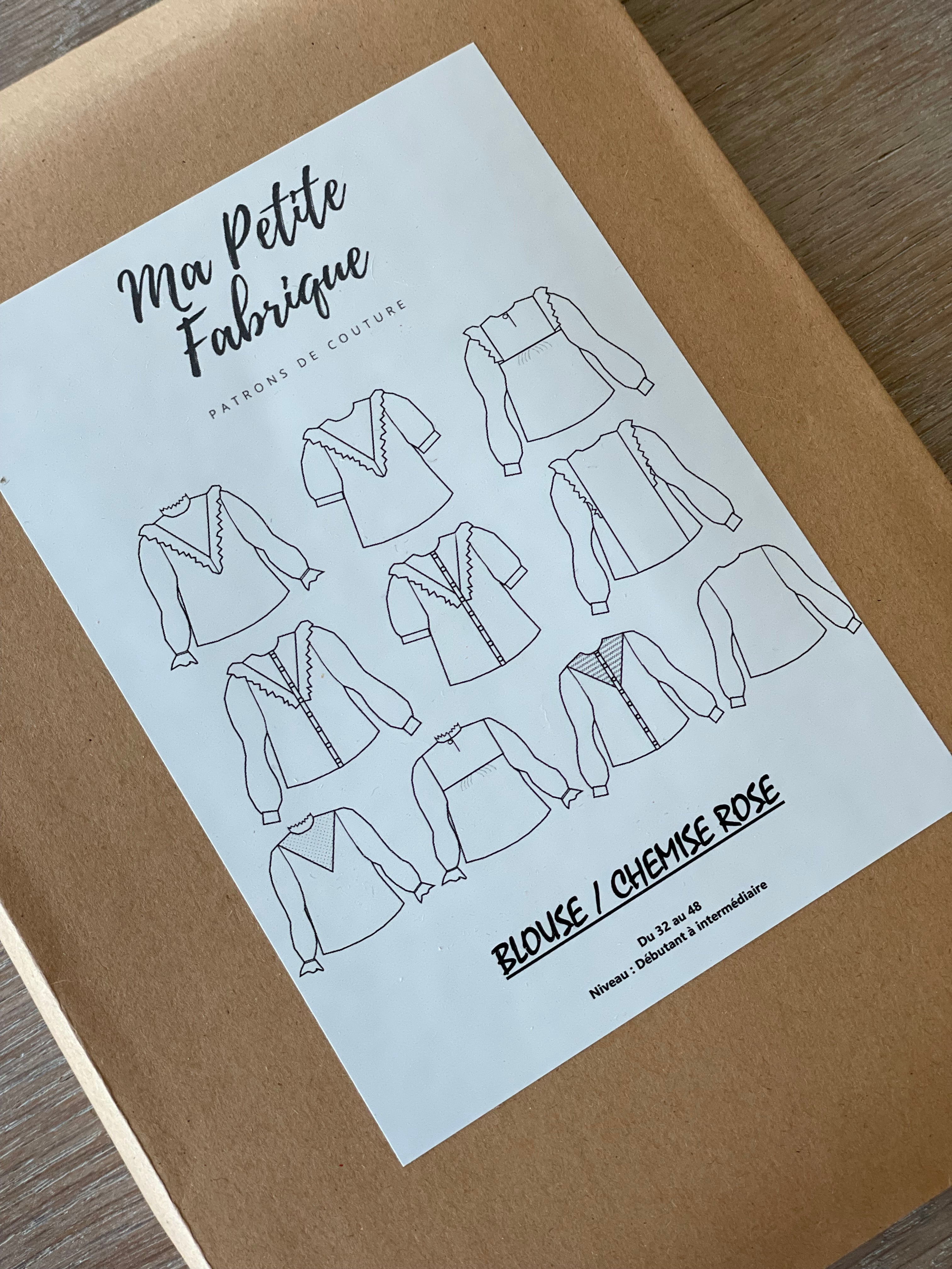 Patron Pochette - Blouse & Chemise Rose - Ma Petite Fabrique