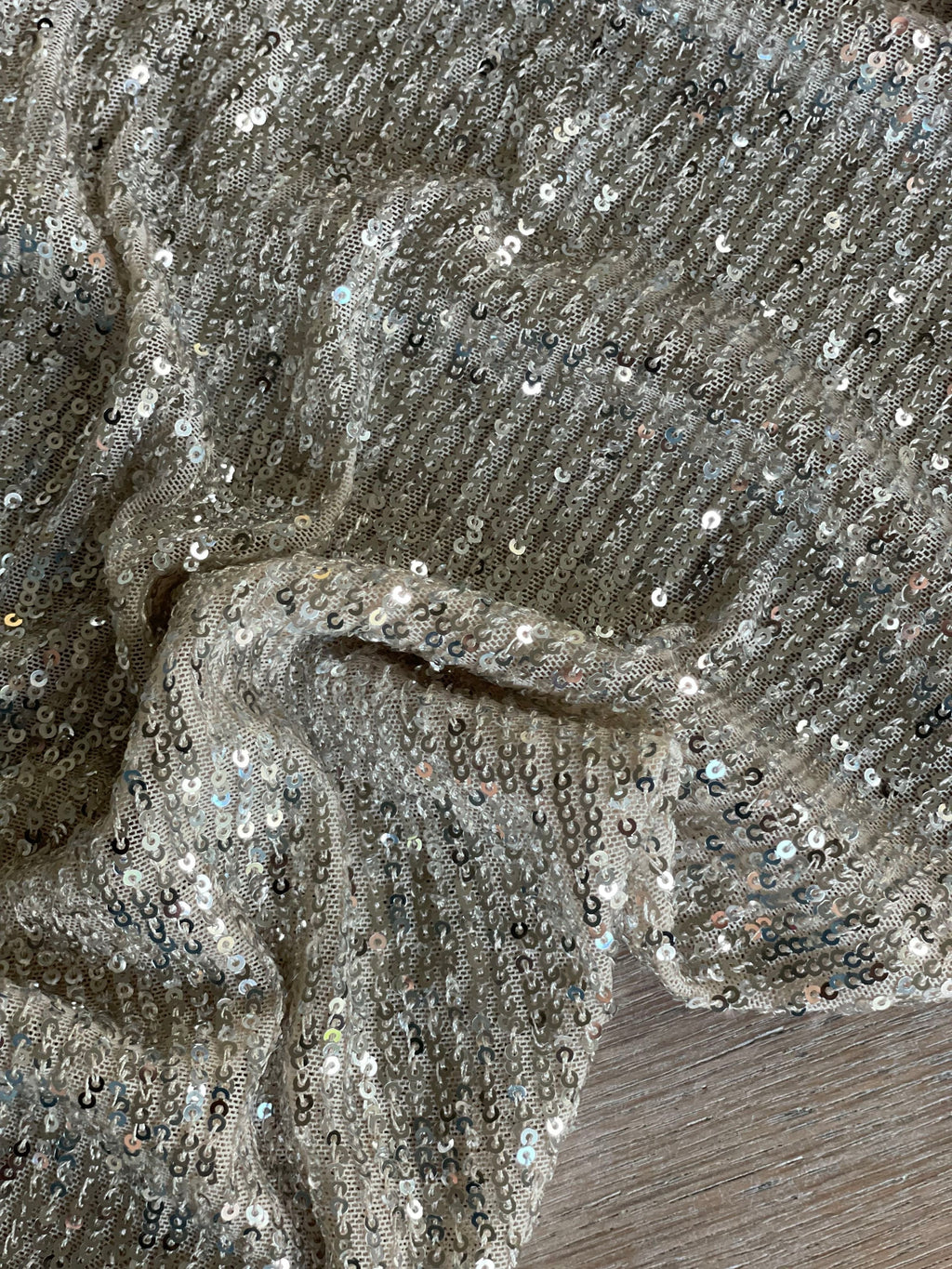 Sequins souple - Nude & Argent