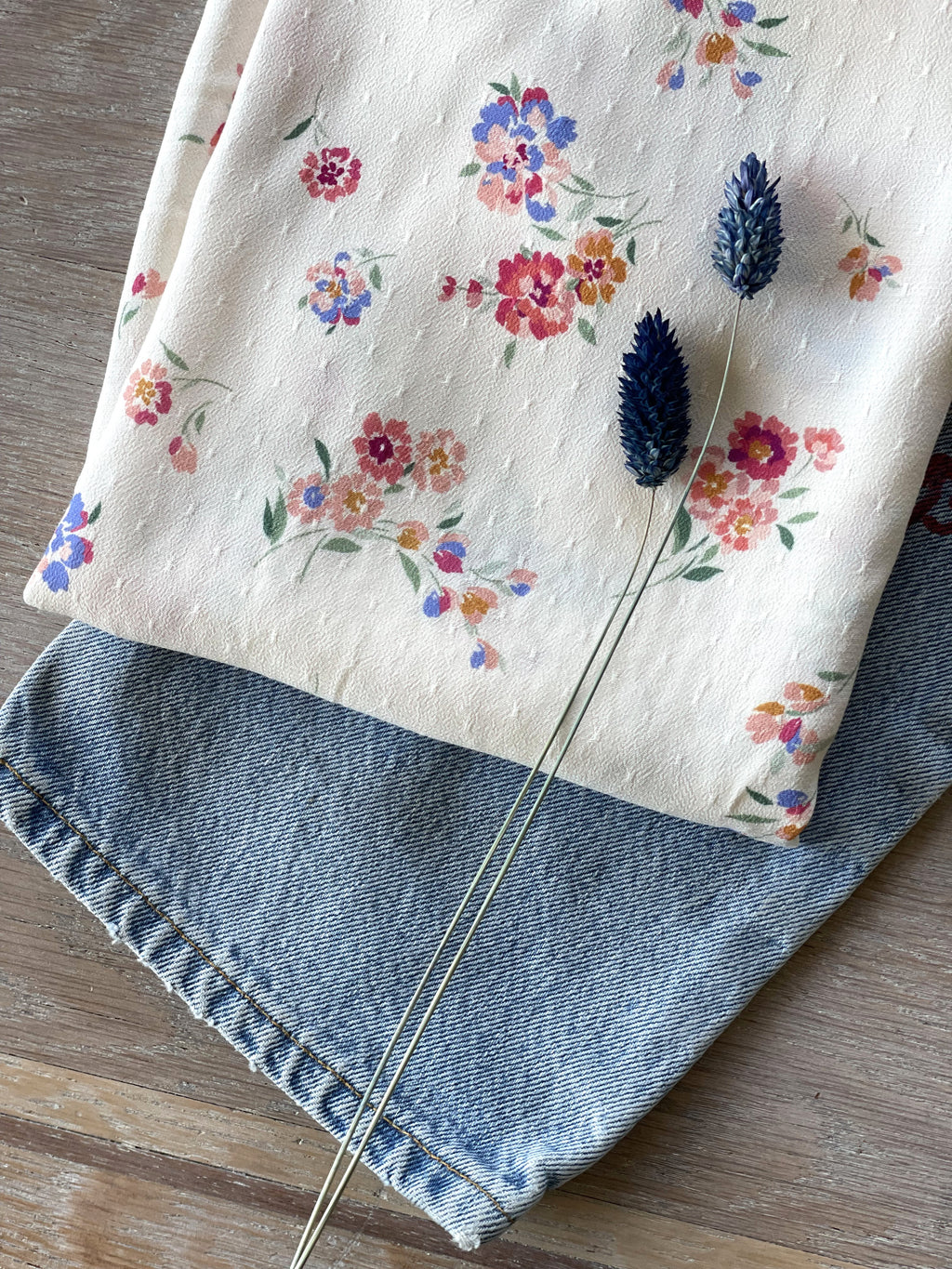 Crêpe plumetis de Viscose - Imprimé Lila