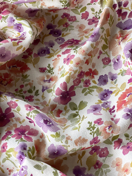 Crêpe marocain de Viscose Ecovero - Imprimé Felicità