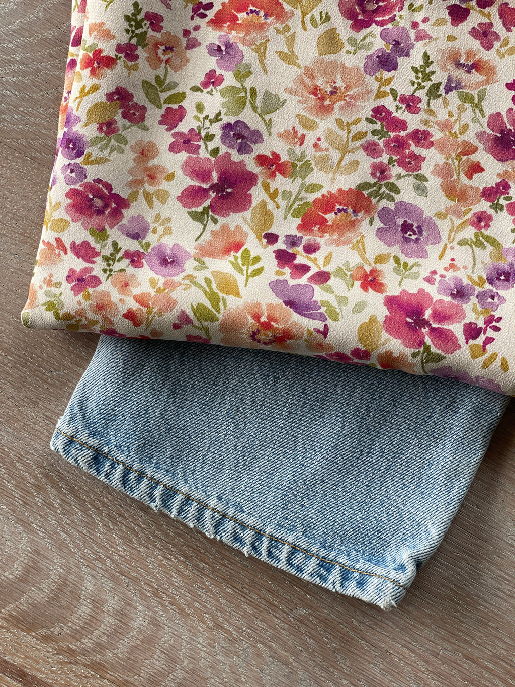 Crêpe marocain de Viscose Ecovero - Imprimé Felicità