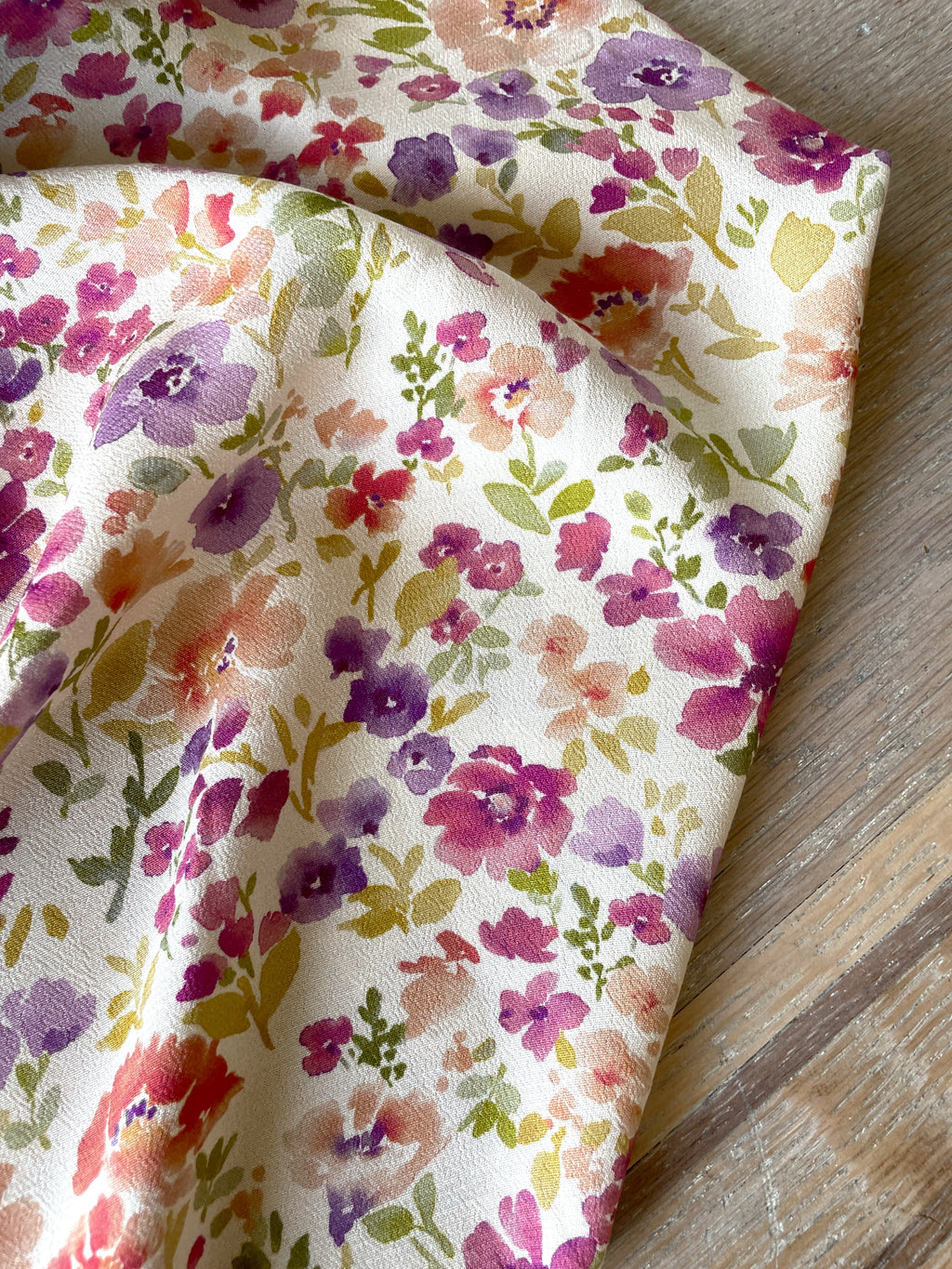 Crêpe marocain de Viscose Ecovero - Imprimé Felicità