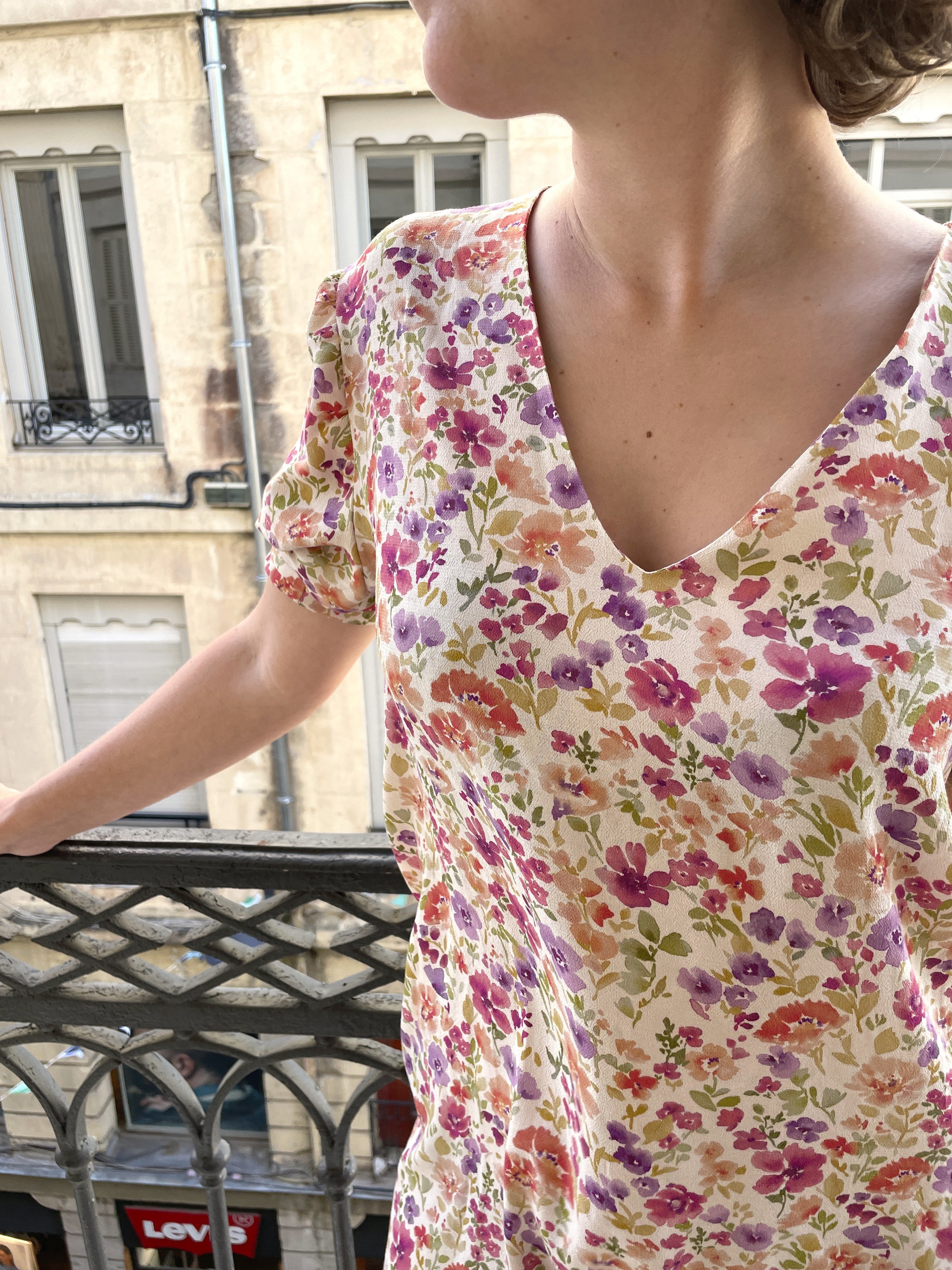 Crêpe marocain de Viscose Ecovero - Imprimé Felicità