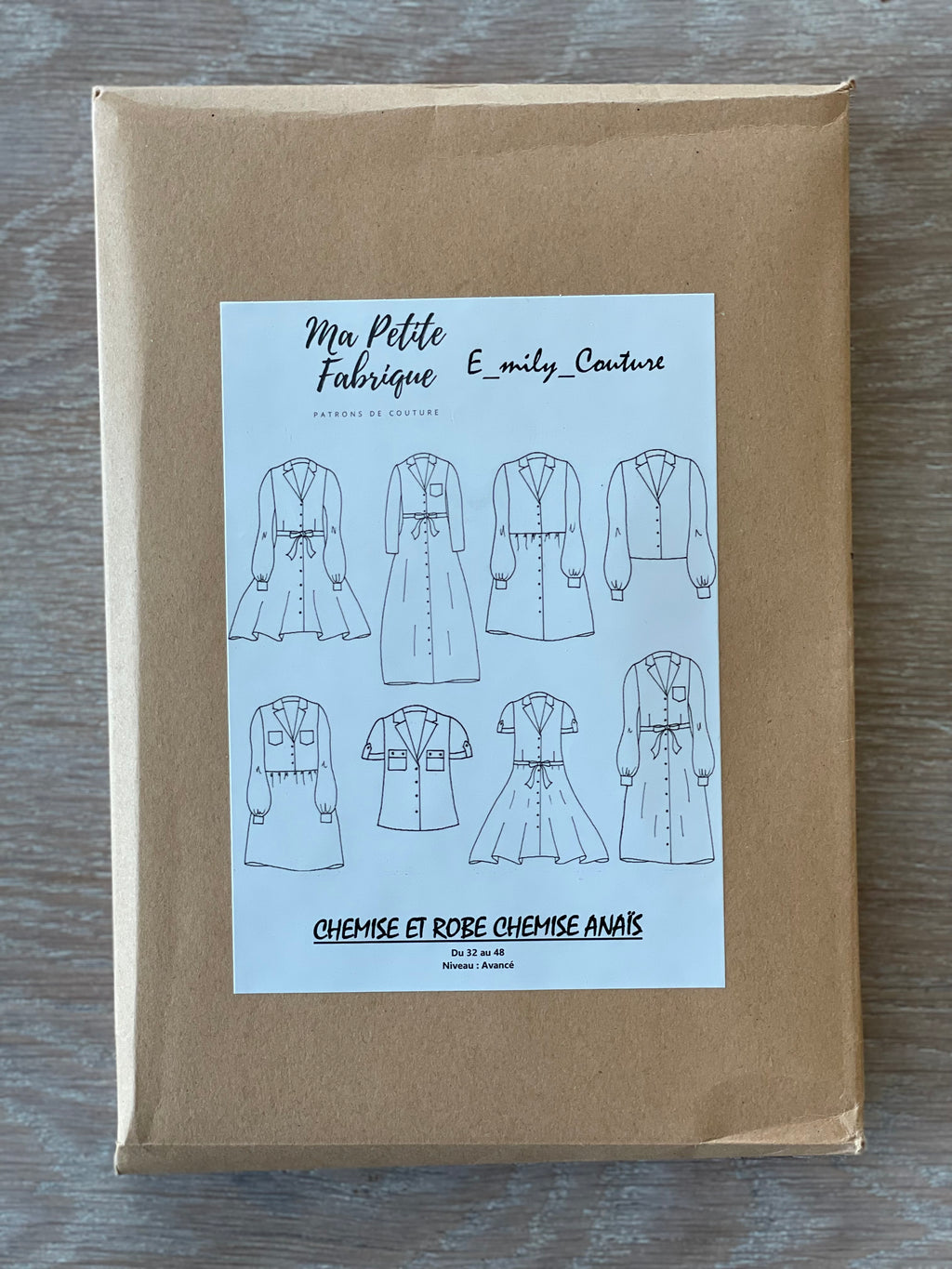 Patron Pochette - Robe & Chemise Anaïs - Ma Petite Fabrique