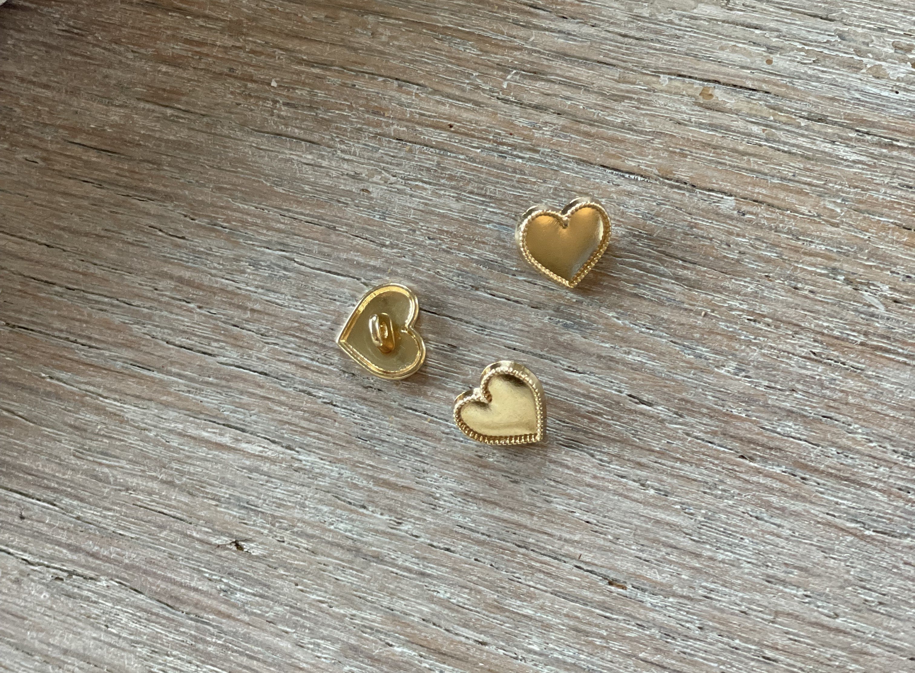 Bouton à coudre - Petit Amour - Or