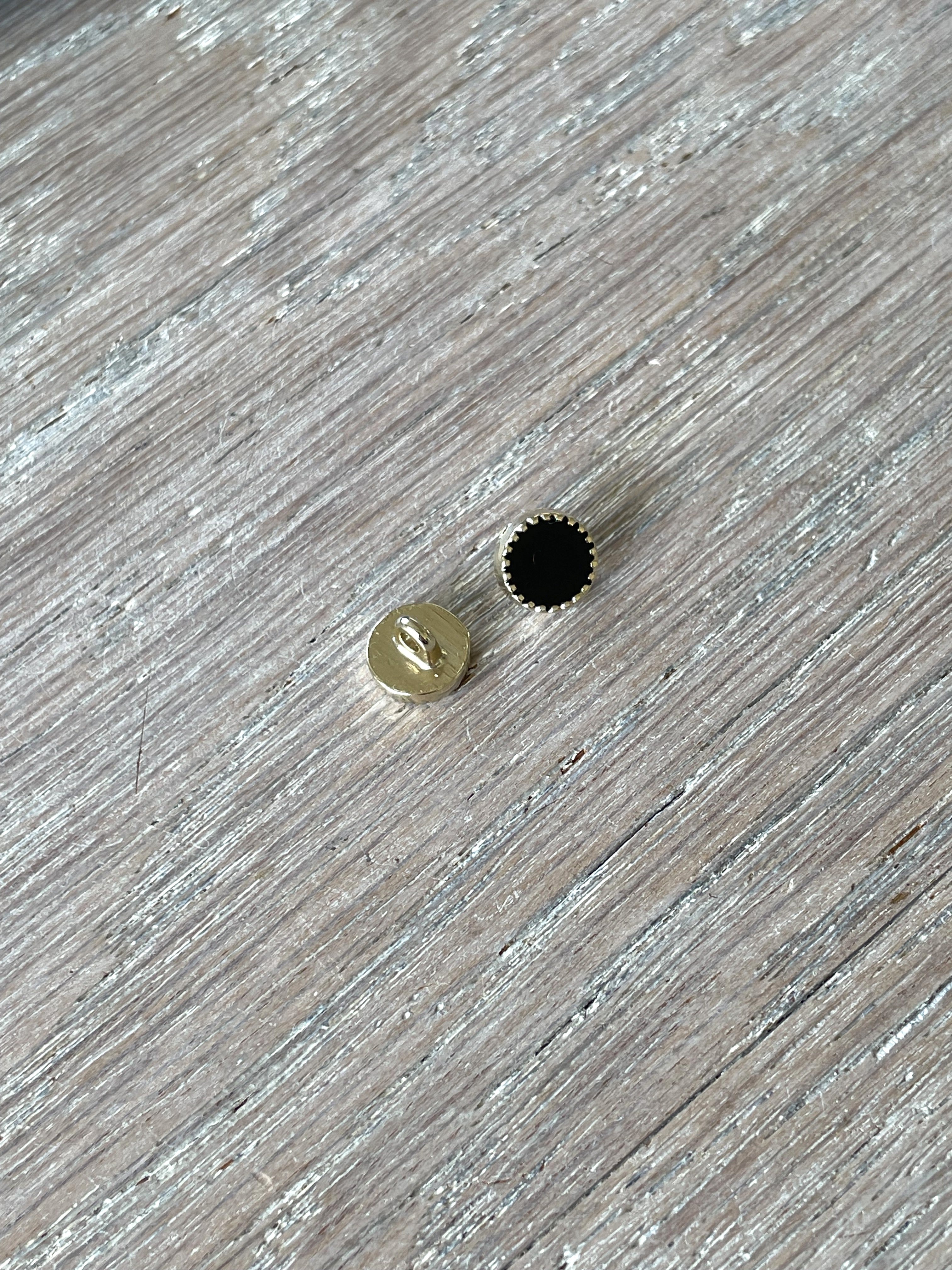 Bouton à coudre - L'Adorable - Or & Noir