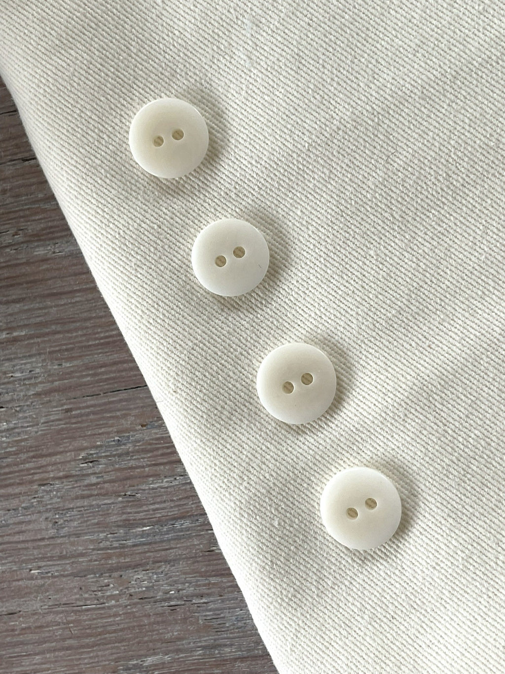 Bouton à coudre - Le Corozzo - Blanc