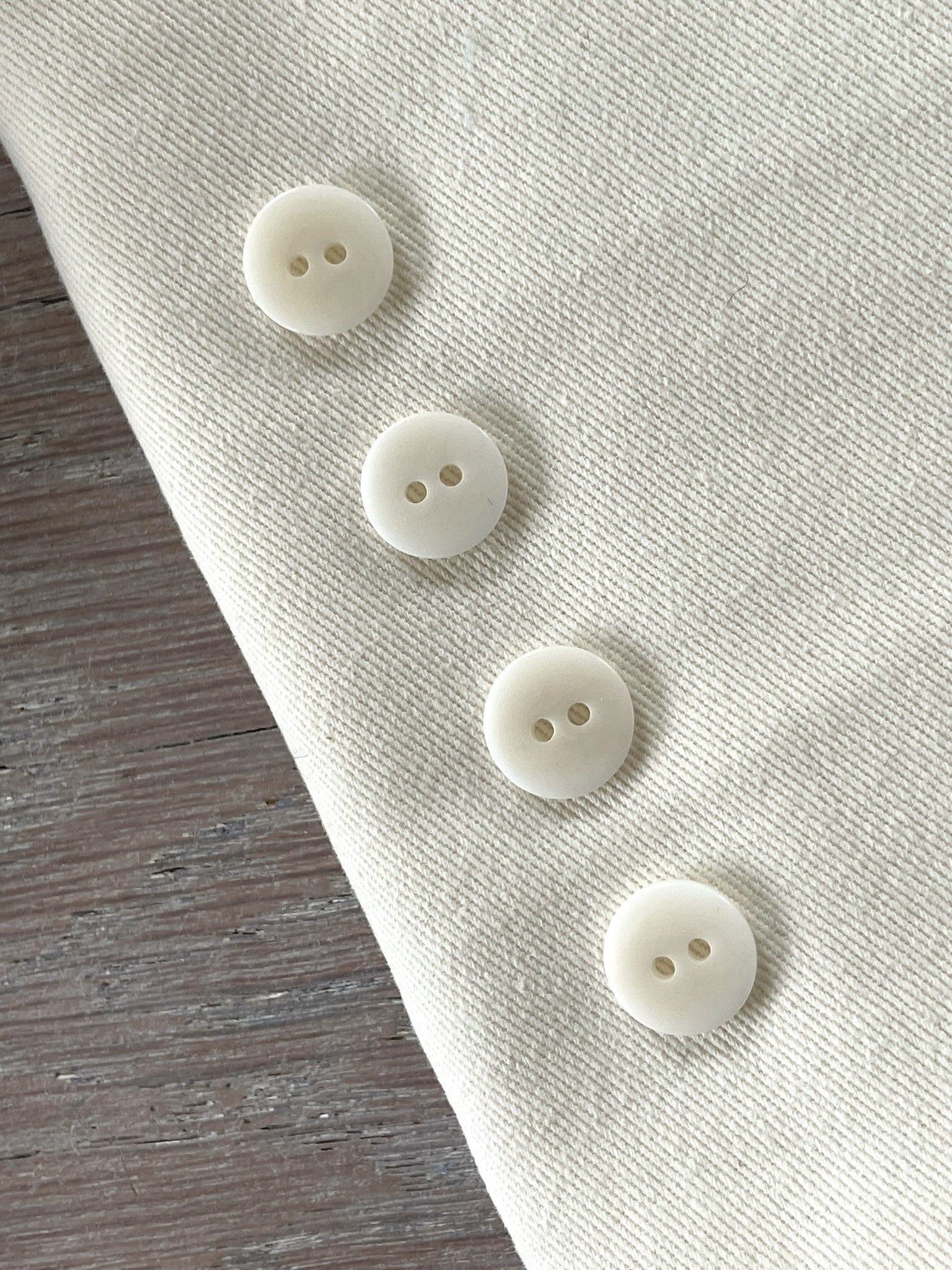 Bouton à coudre - Le Corozzo - Blanc