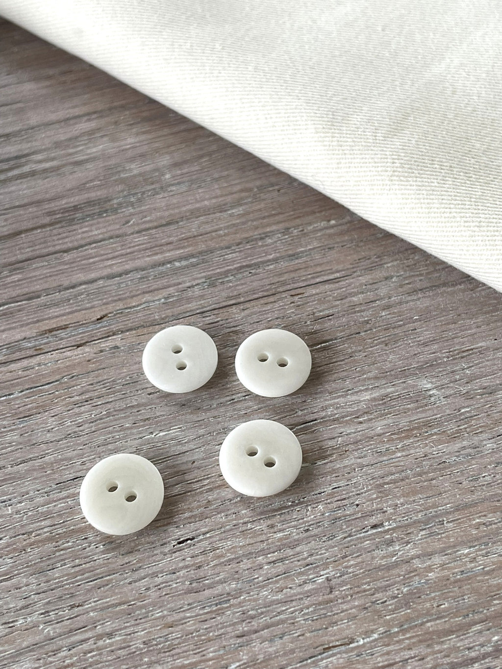 Bouton à coudre - Le Corozzo - Blanc