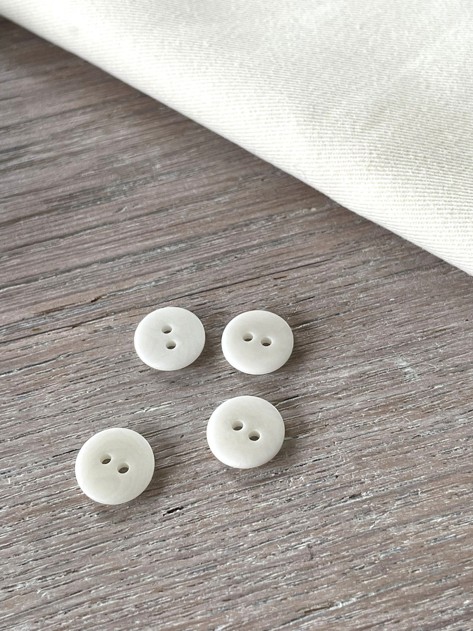 Bouton à coudre - Le Corozzo - Blanc