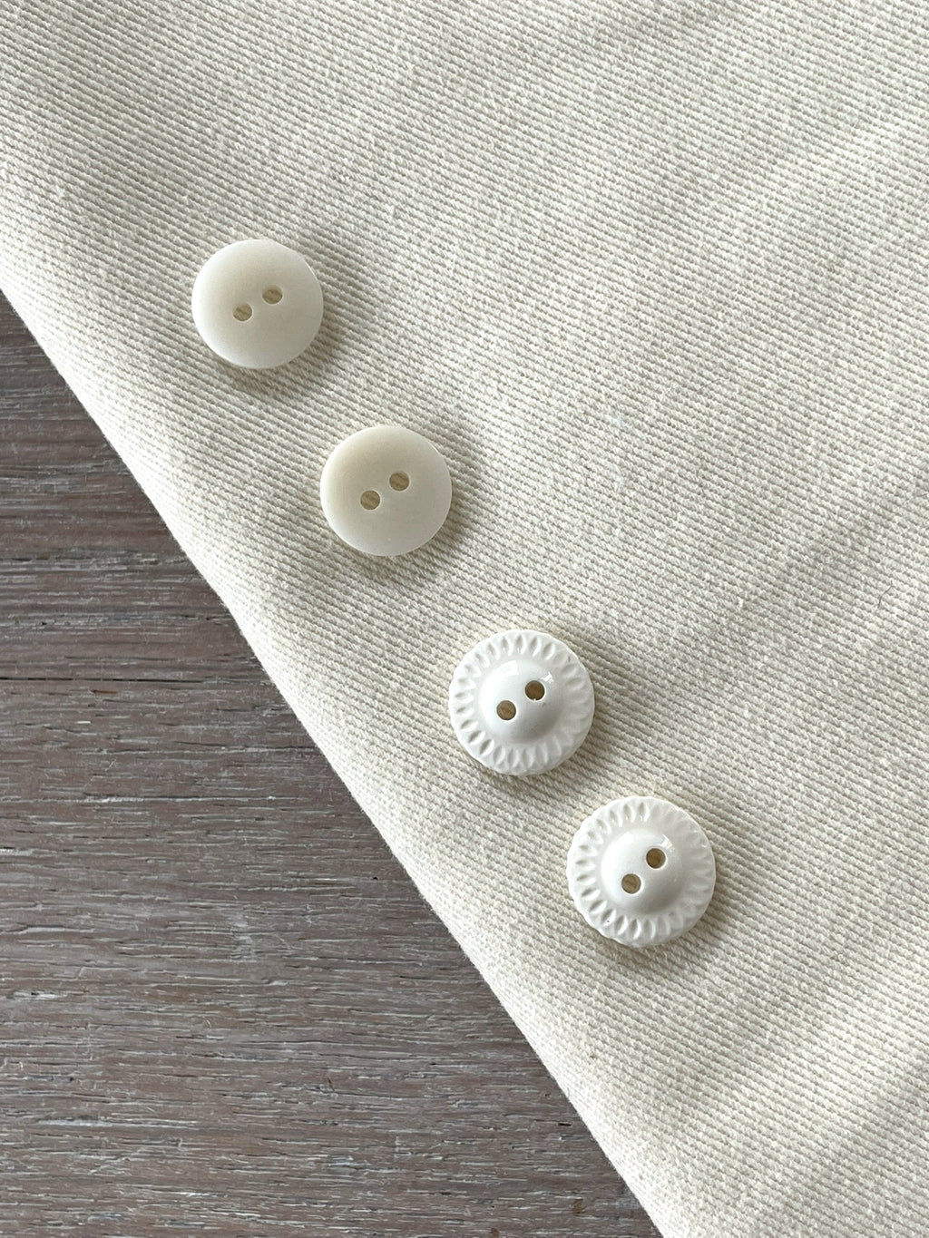 Bouton à coudre - Le Corozzo - Blanc