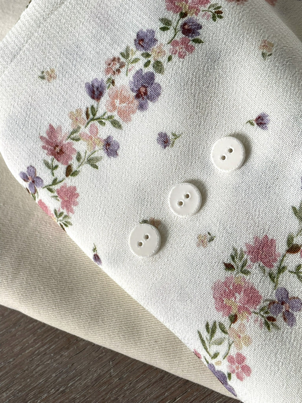 Bouton à coudre - Le Scintillant - Blanc