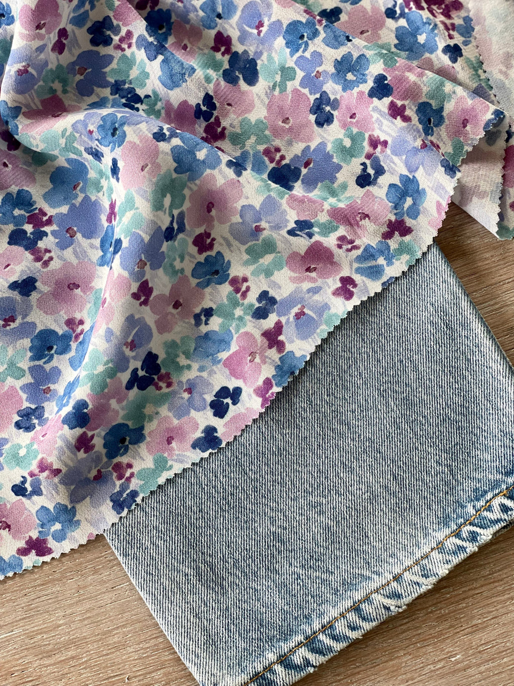 Moroccan Viscose Crepe - Flora Print