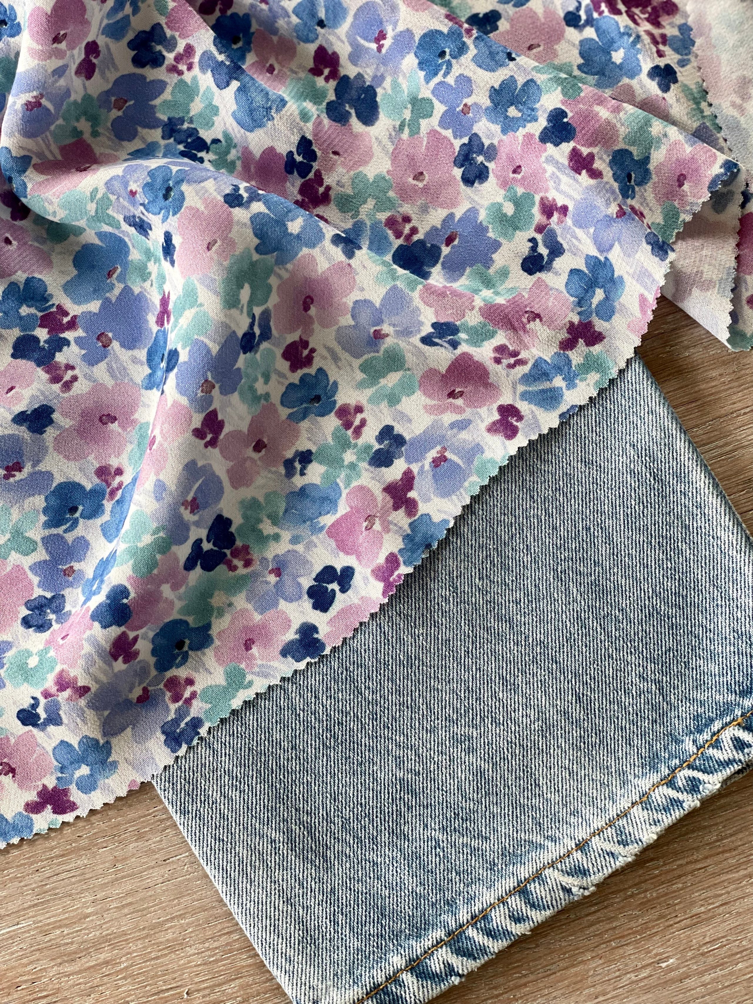 Moroccan Viscose Crepe - Flora Print