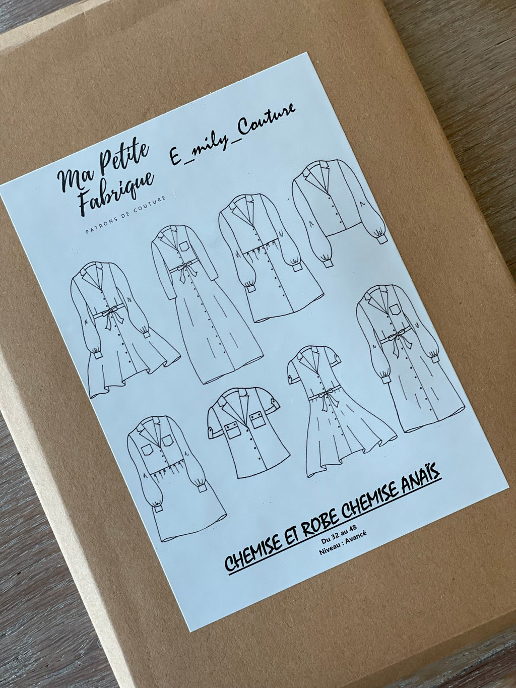 Patron Pochette - Robe & Chemise Anaïs - Ma Petite Fabrique