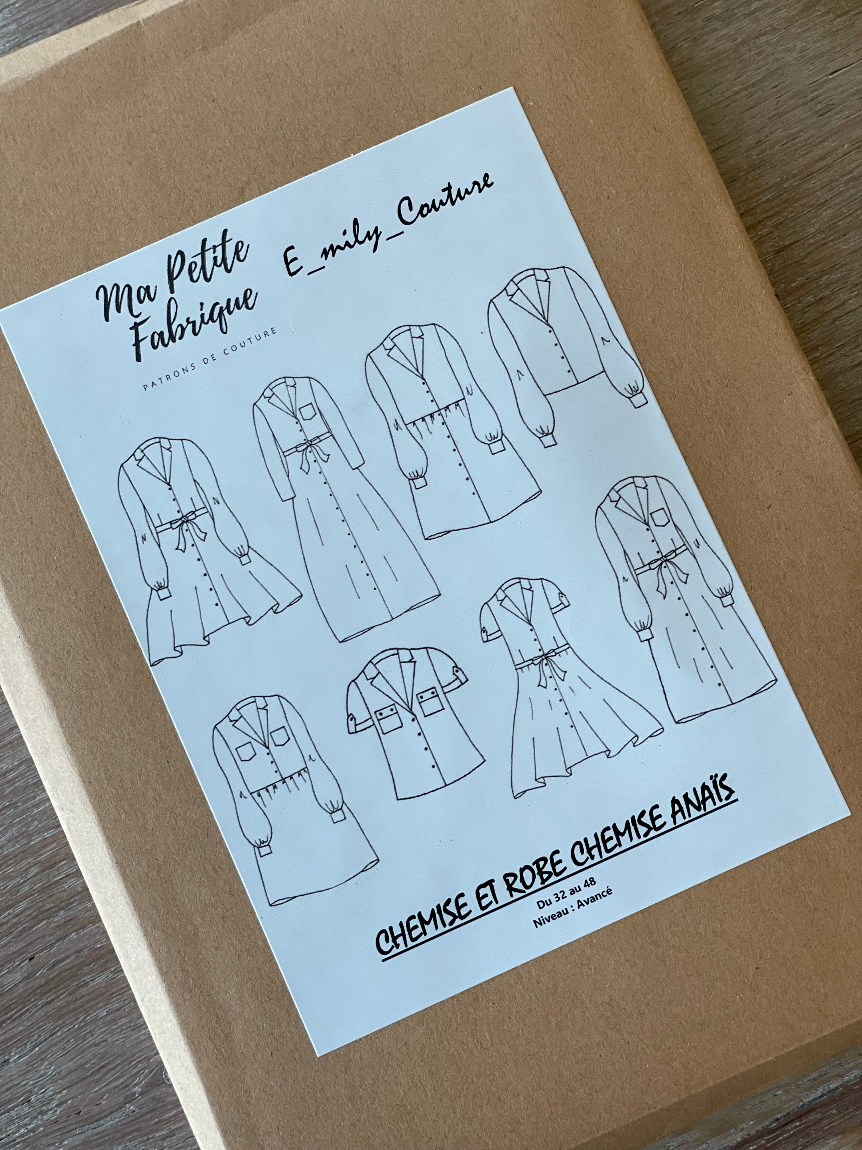 Patron Pochette - Robe & Chemise Anaïs - Ma Petite Fabrique