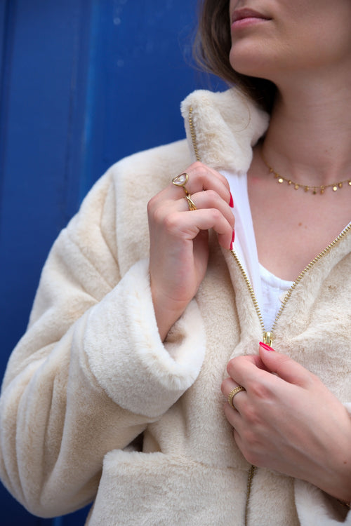 La fourrure doudou - Ivoire