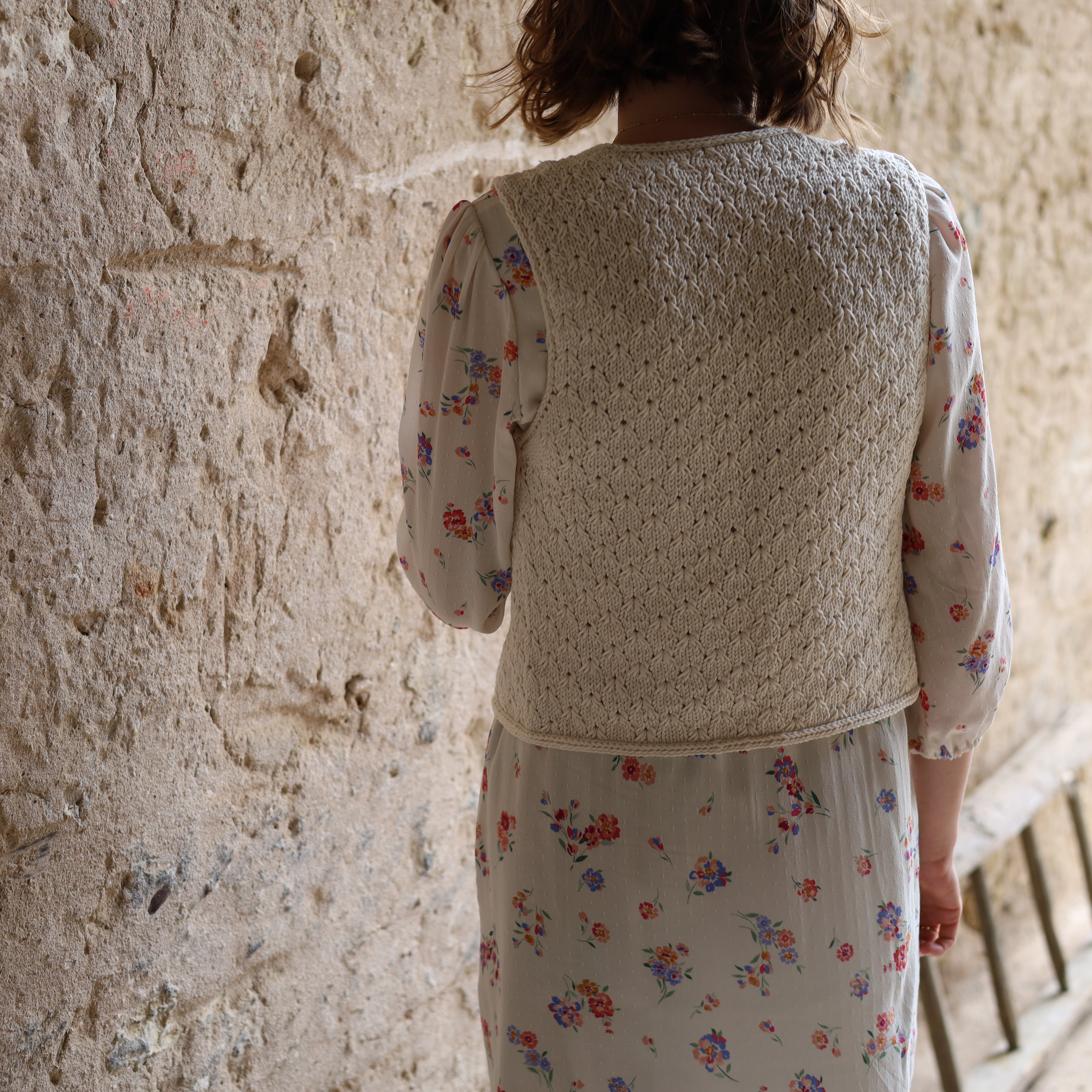Patron Tricot - Gilet Iris - Mailles Héritage