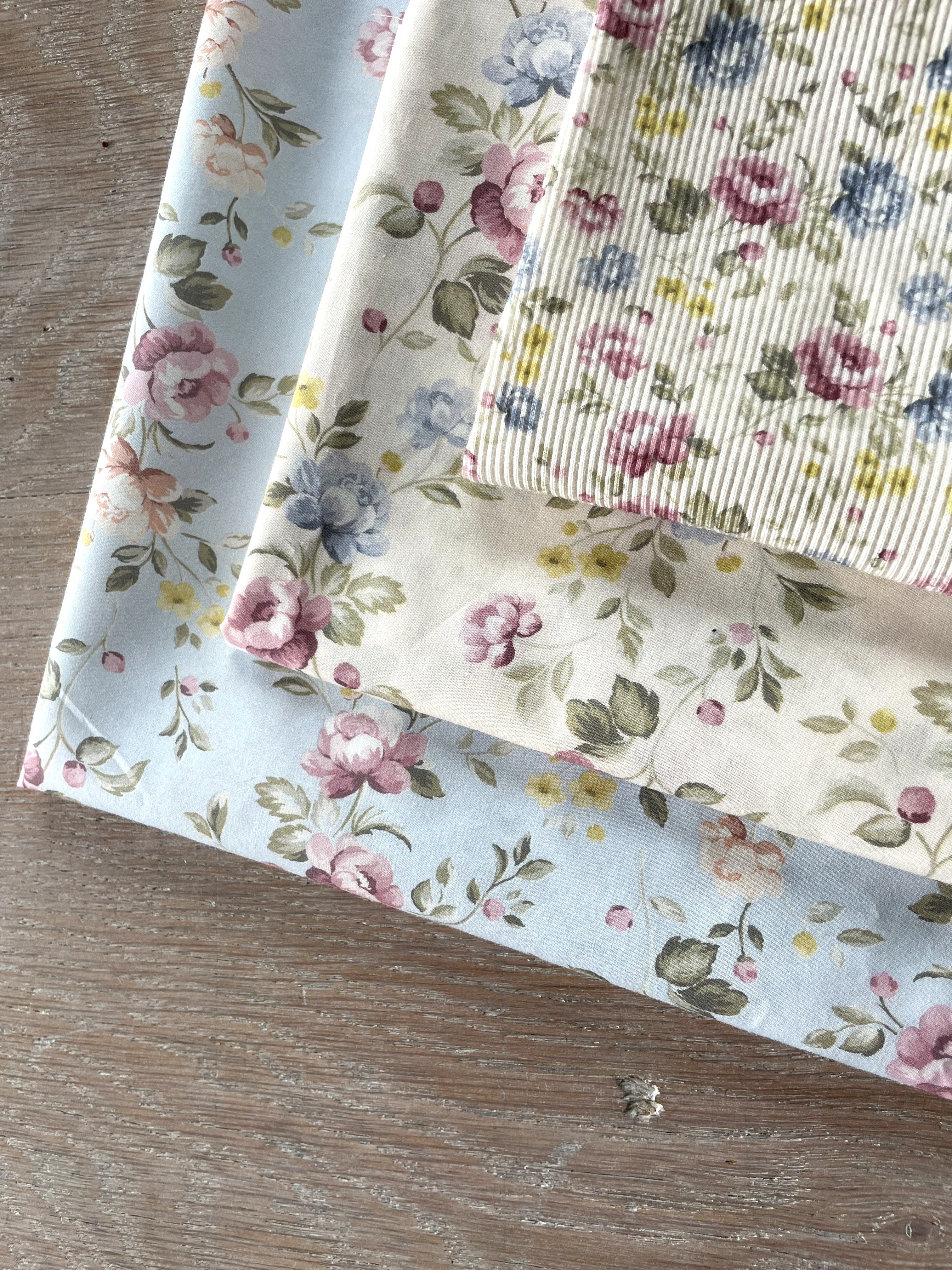 Douce popeline de coton - Imprimé Louise - Ivoire