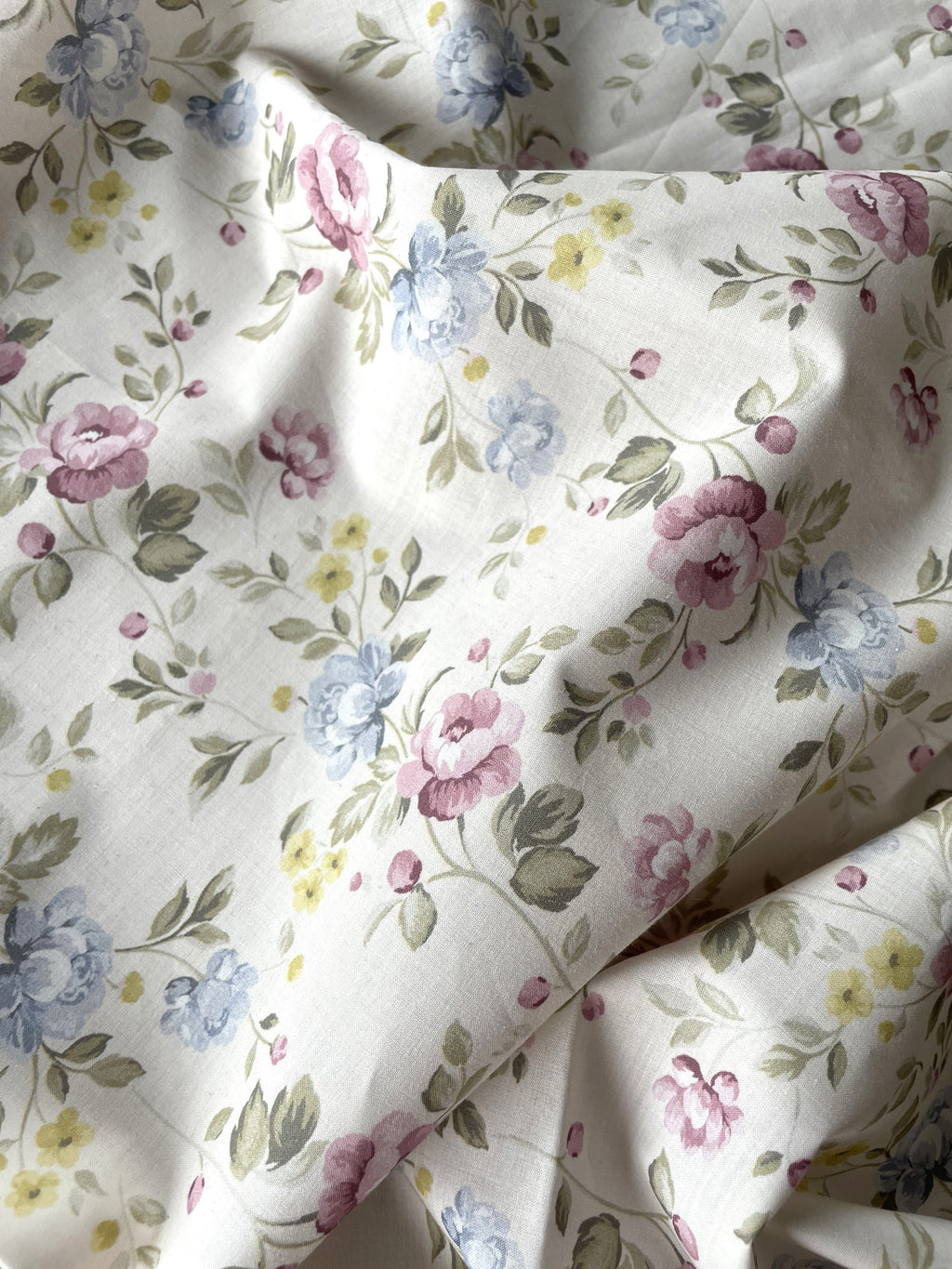 Douce popeline de coton - Imprimé Louise - Ivoire