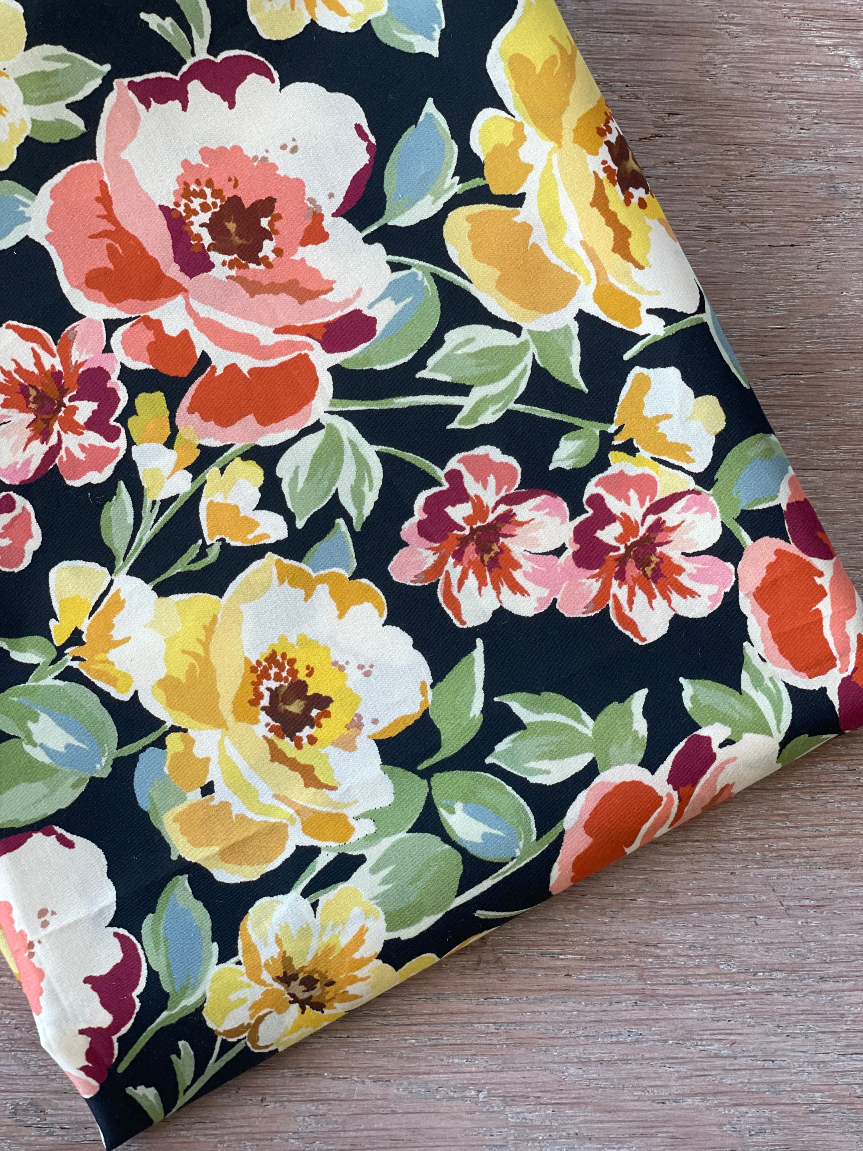 Douce popeline de coton - Imprimé Pia