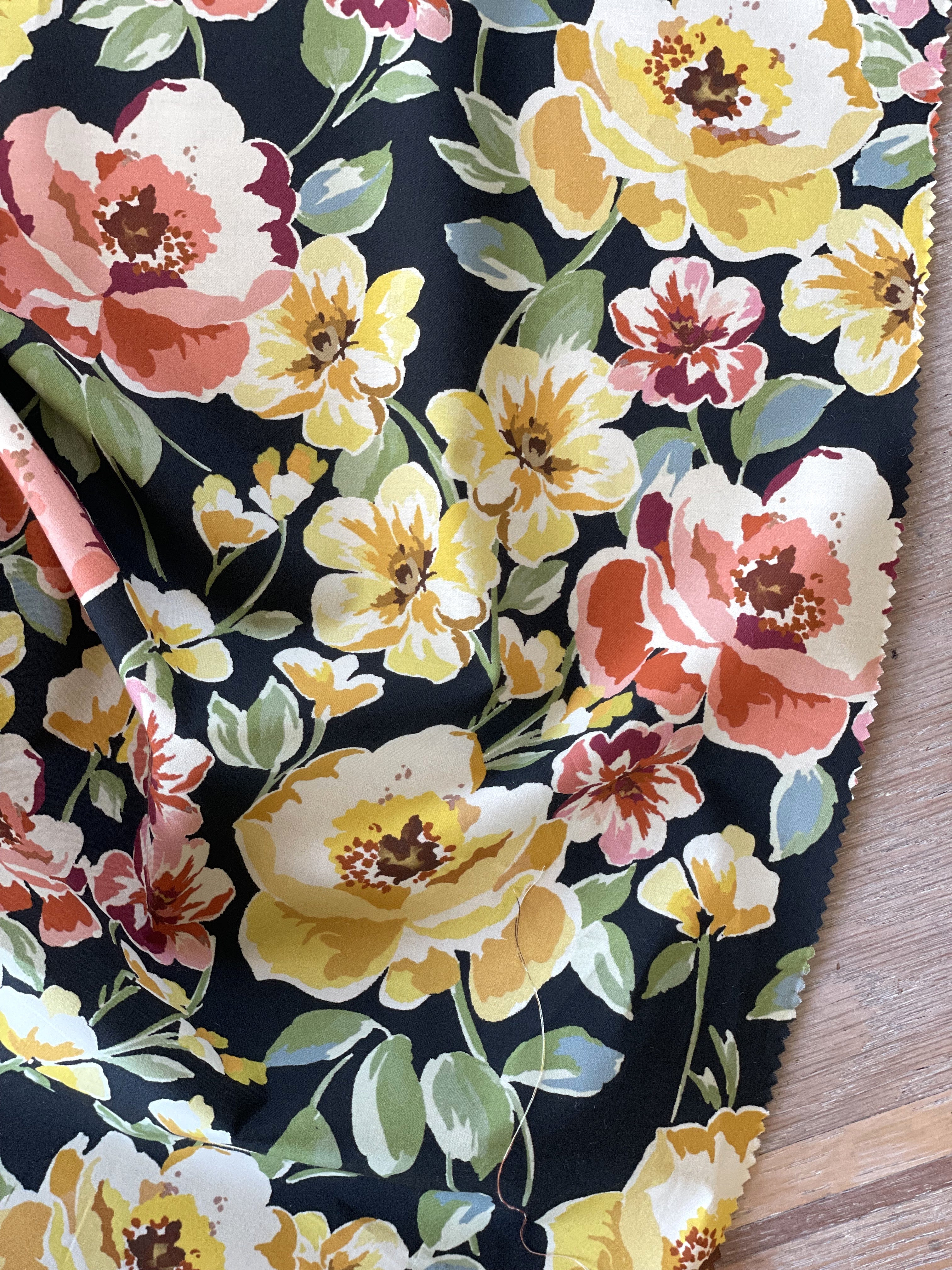 Douce popeline de coton - Imprimé Pia