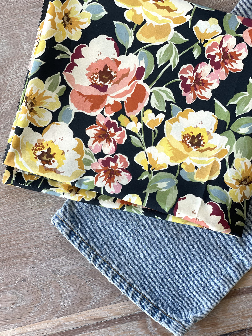 Douce popeline de coton - Imprimé Pia