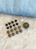 Kit accessoires jeans  - Bouton et rivets - bronze