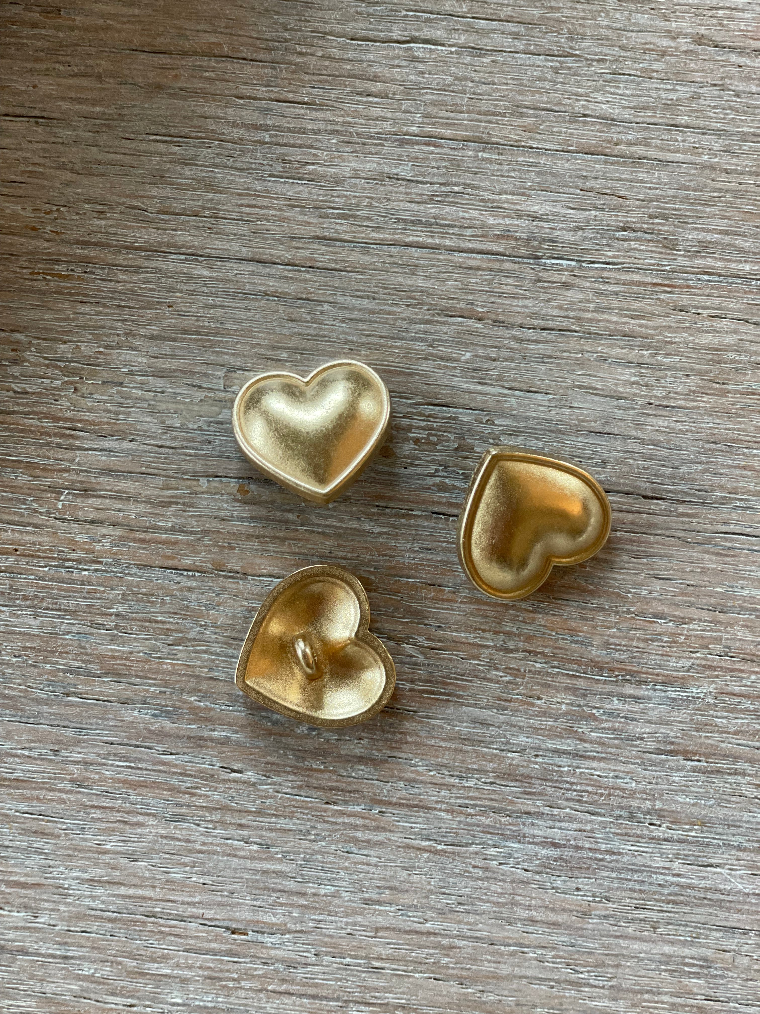 Bouton à coudre - Grand Amour - Or