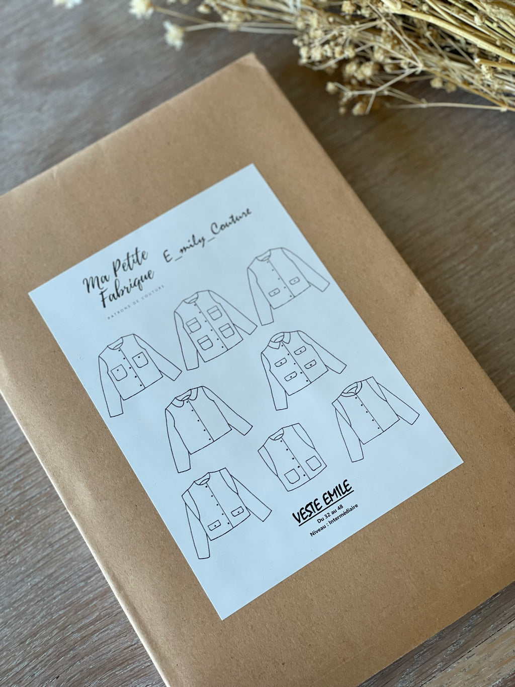 Patron Pochette - Veste Emile - Ma Petite Fabrique