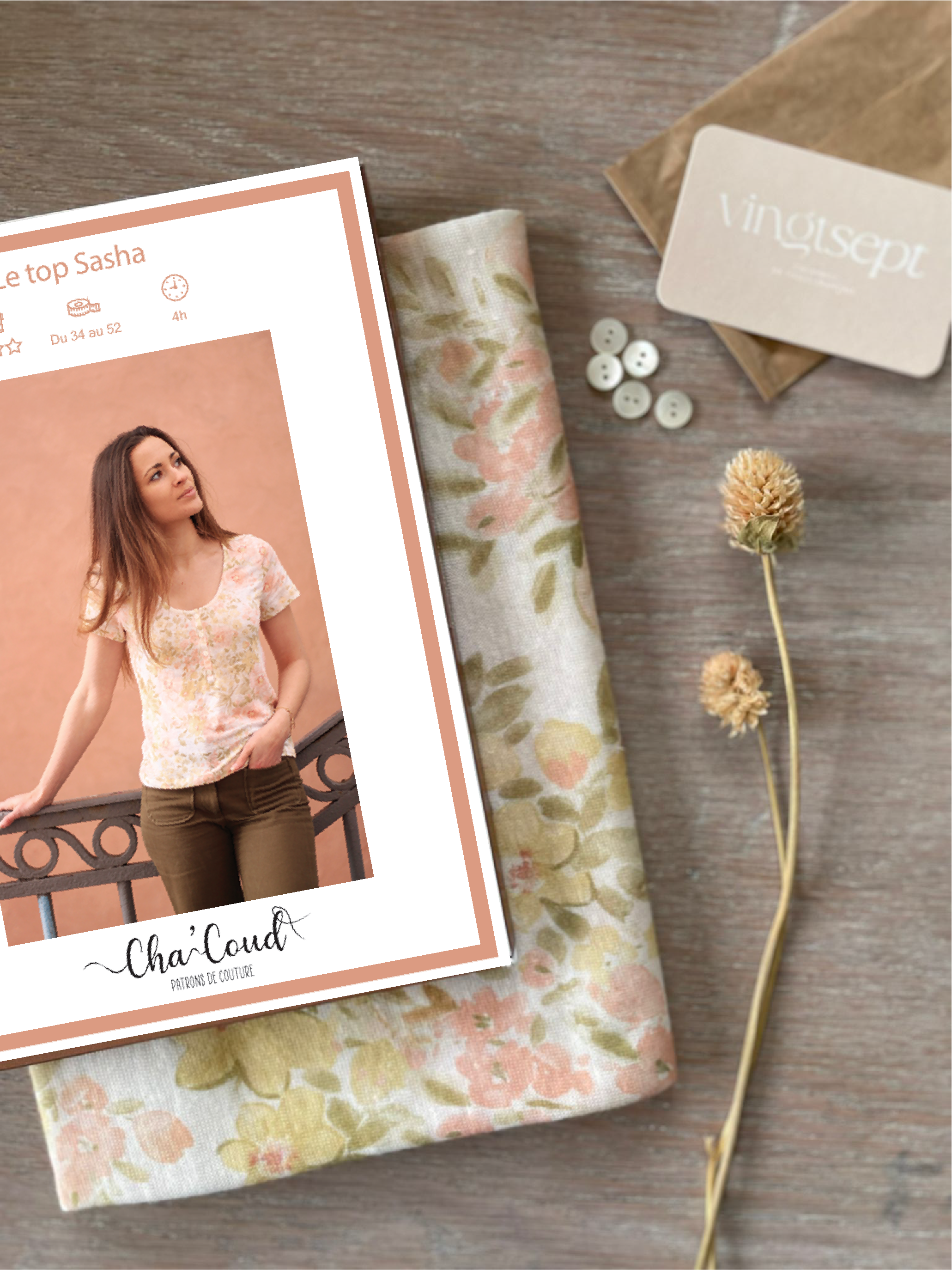 Sasha Tshirt Kit - Collab' Cha' coud &amp; Vingtsept